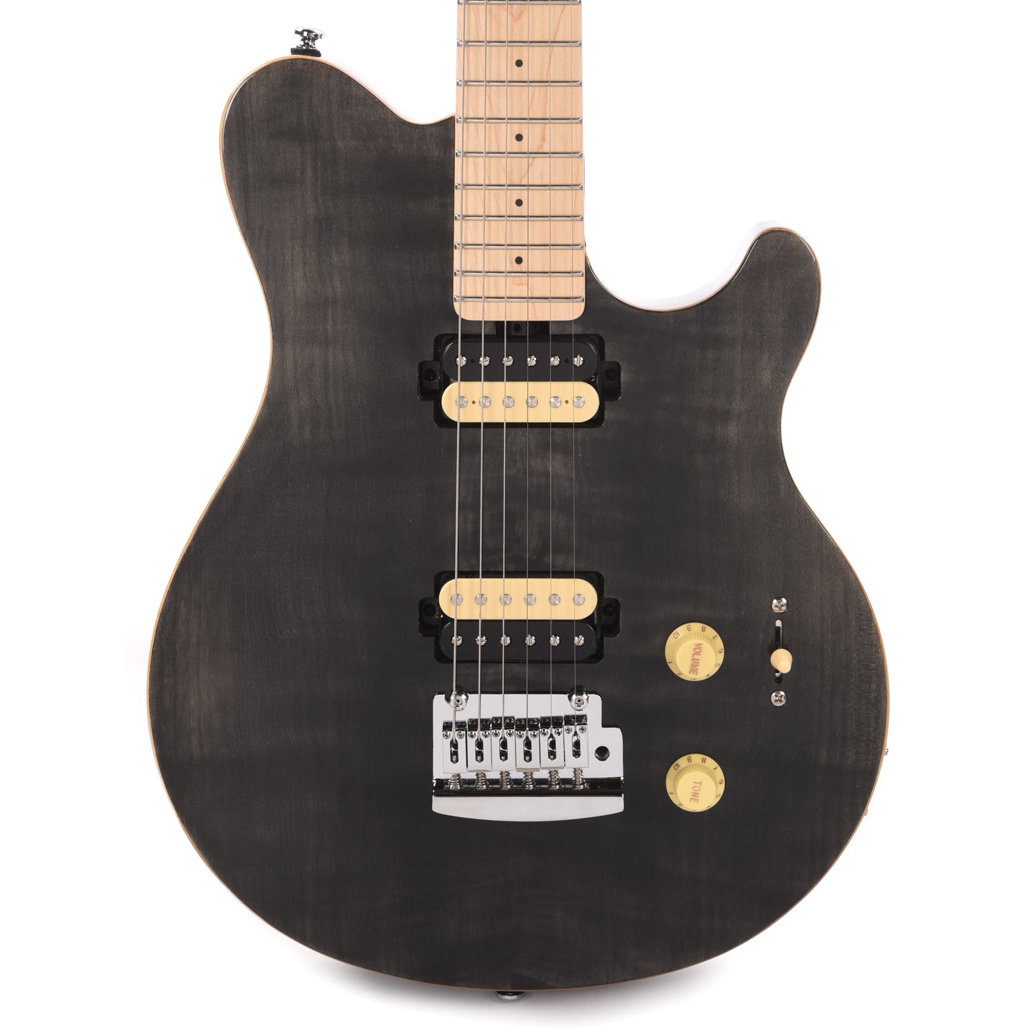 Sterling By Music Man Axis AX3 Flame Maple Trans Black Electric Guitars / Solid Body