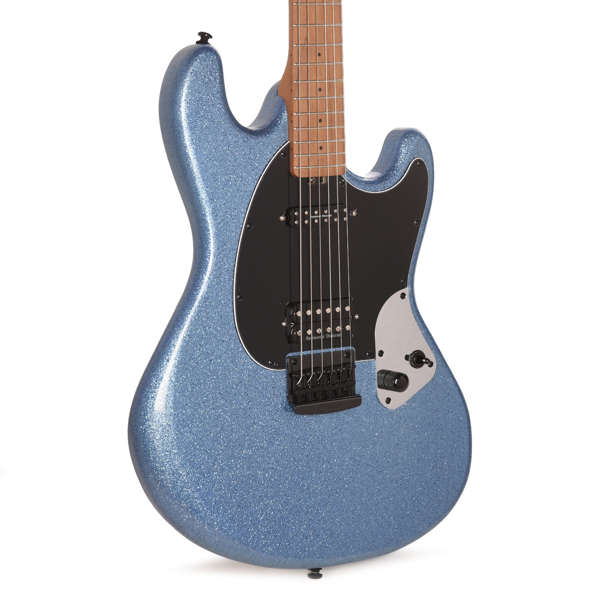 Sterling by Music Man Fluff Artist Series StingRay Guitar Amana Boat Blue Electric Guitars / Solid Body
