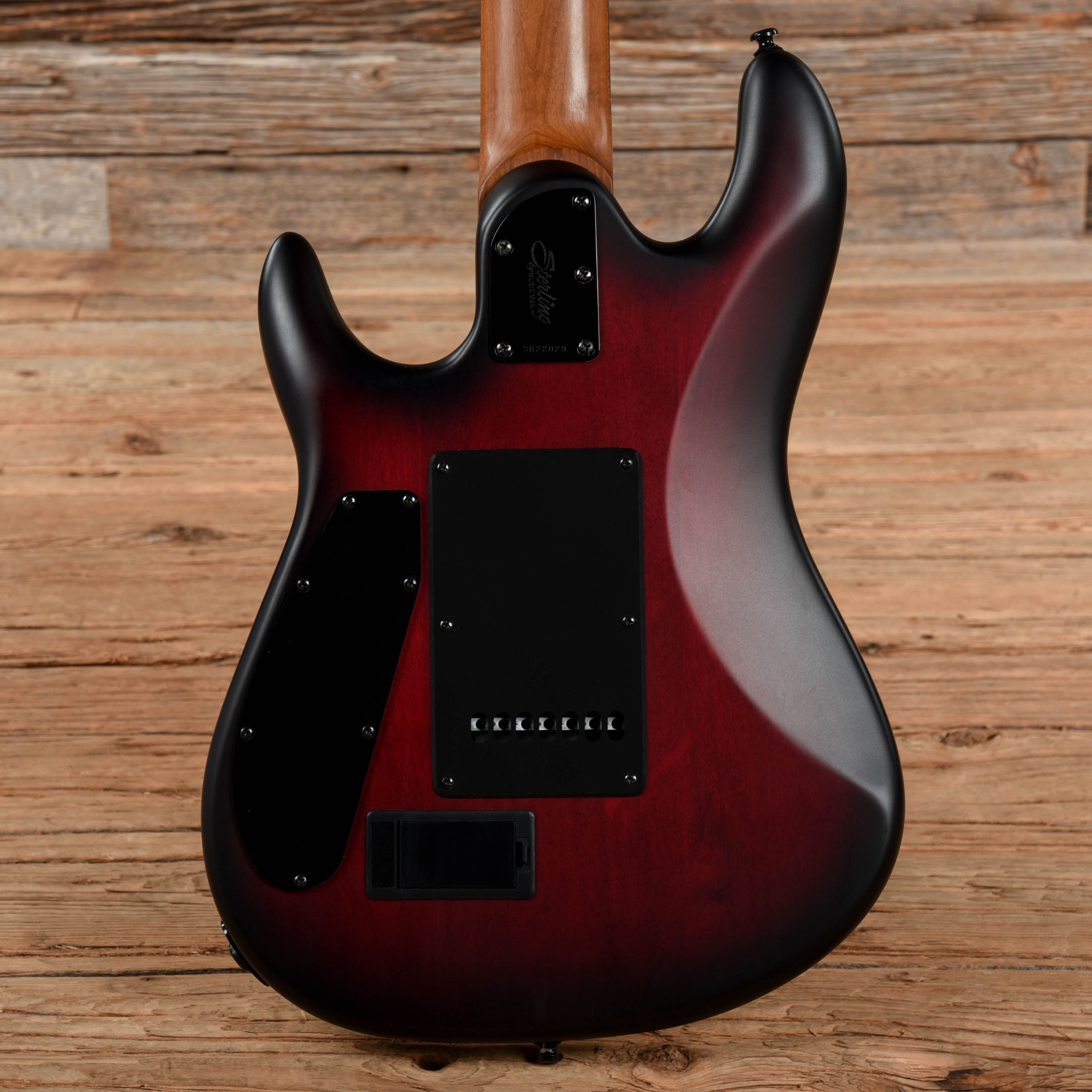 Sterling by Music Man Jason Richardson Signature 7-String Cutlass Dark Scarlet Burst Satin 2022 Electric Guitars / Solid Body