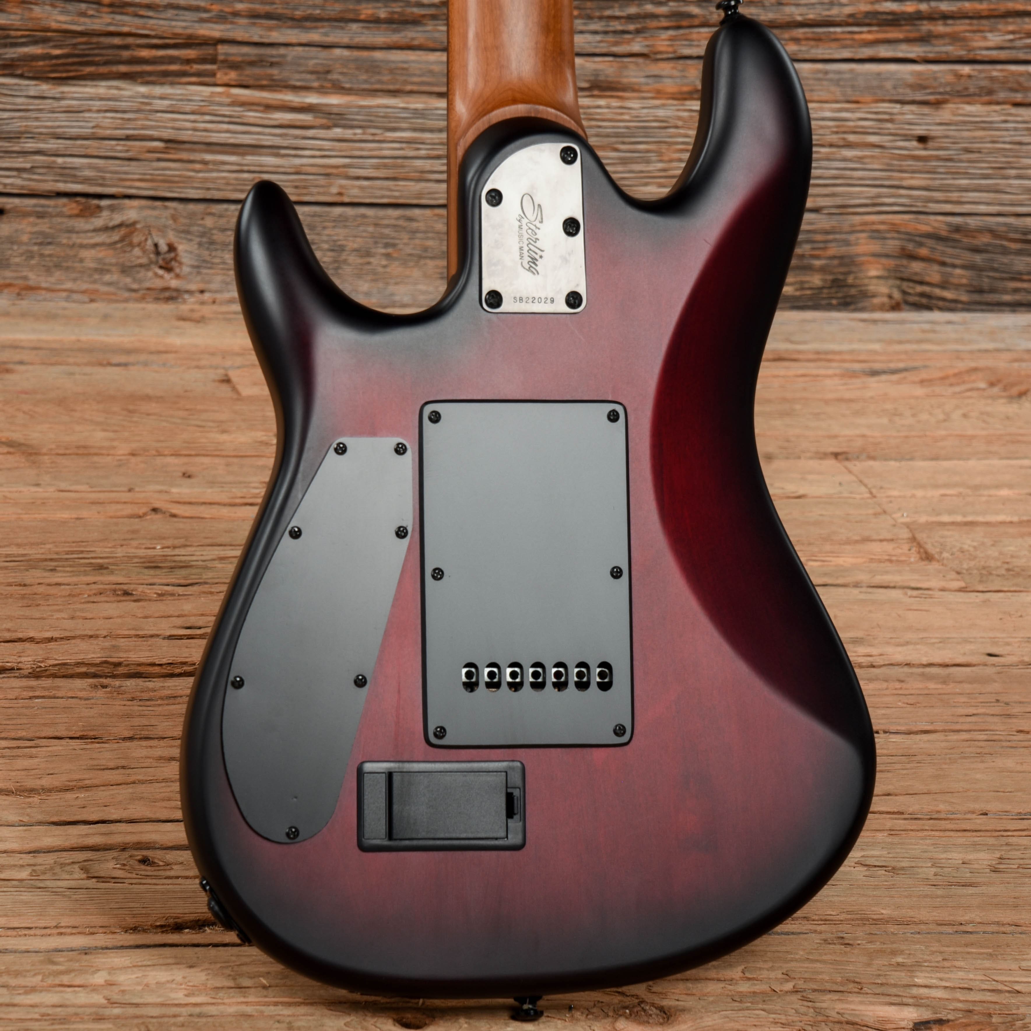 Sterling by Music Man Jason Richardson Signature 7-String Cutlass Dark Scarlet Burst Satin 2022 Electric Guitars / Solid Body