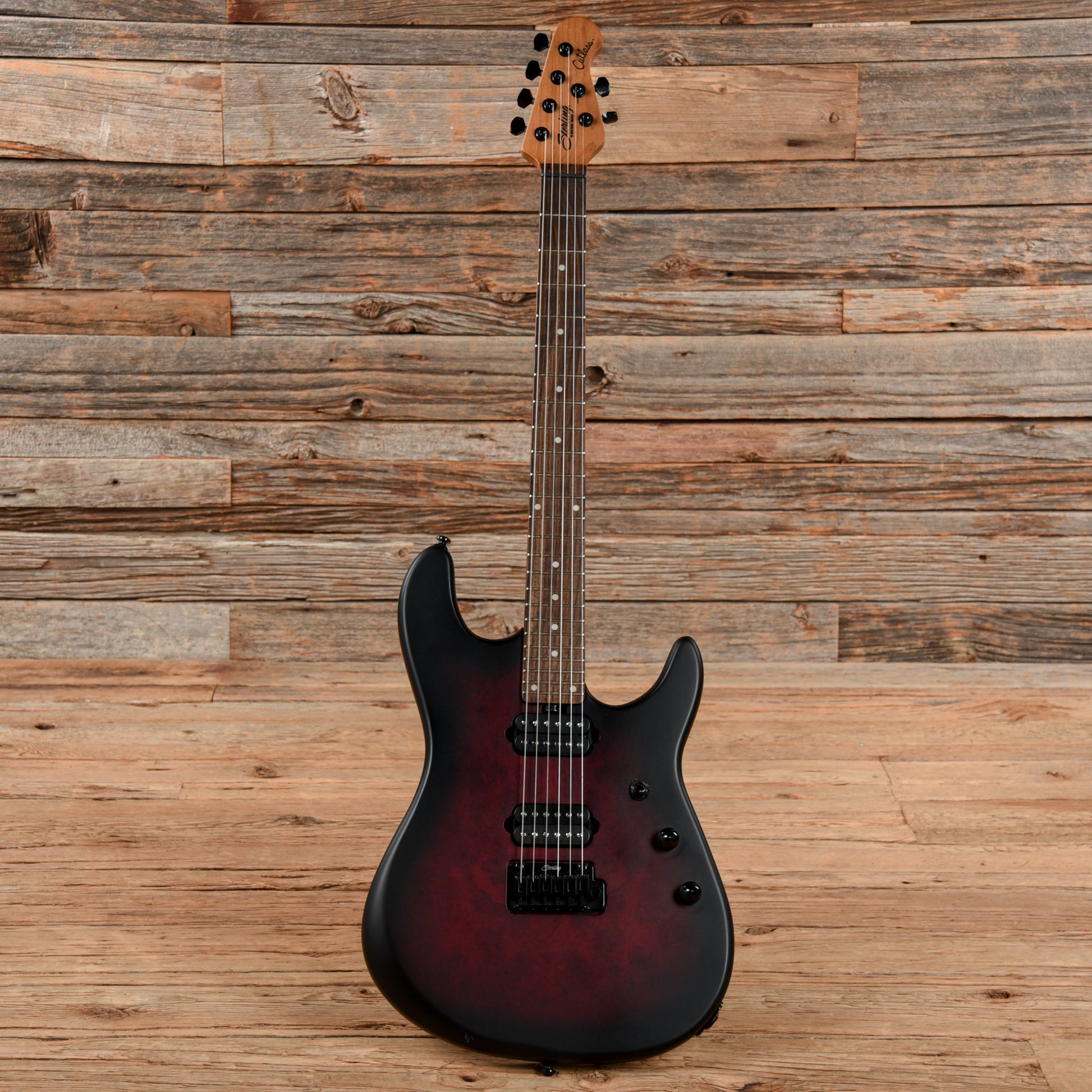 Sterling by Music Man Jason Richardson Signature Cutlass Dark Scarlet Burst Electric Guitars / Solid Body