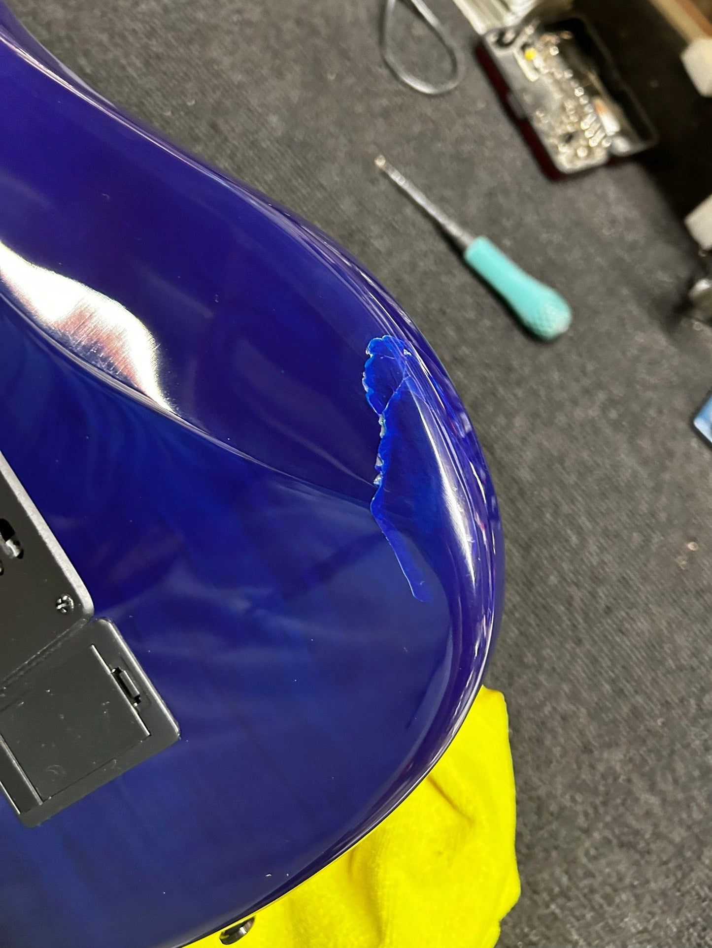 Sterling by Music Man JP157D John Petrucci 7-String Quilted Maple Cerulean Paradise Electric Guitars / Solid Body