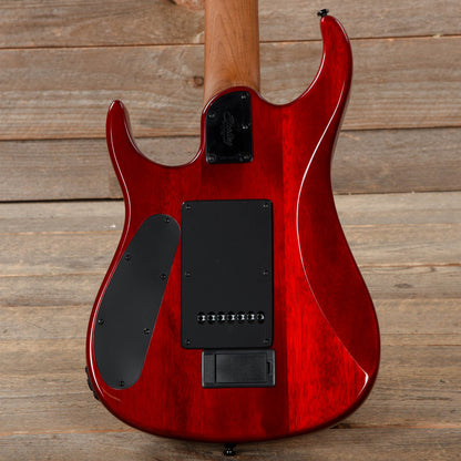 Sterling by Music Man JP157D John Petrucci 7-String Spalted Maple Blood Orange Burst Electric Guitars / Solid Body