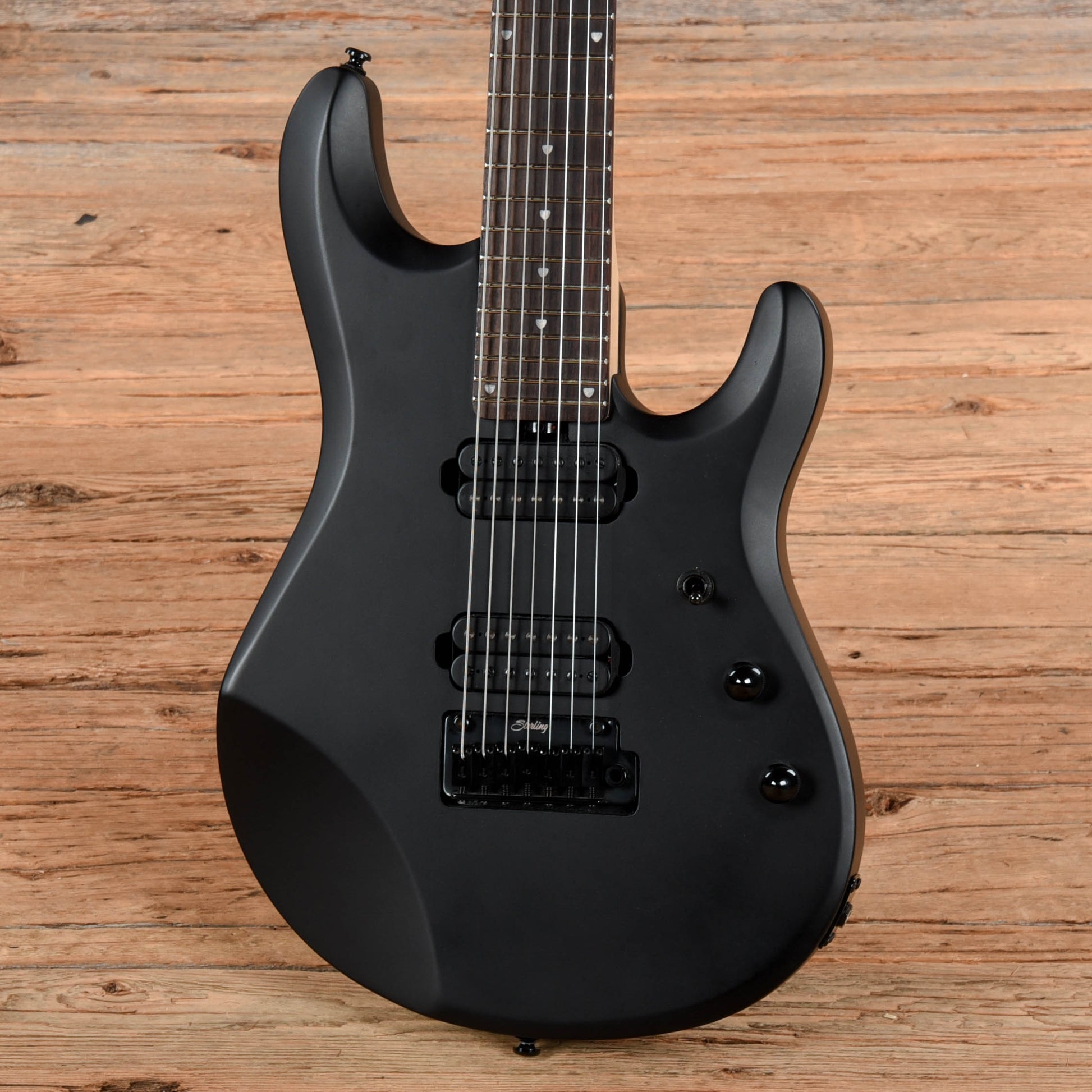 Sterling by Music Man JP70 John Petrucci Signature 7-String Satin Black Electric Guitars / Solid Body
