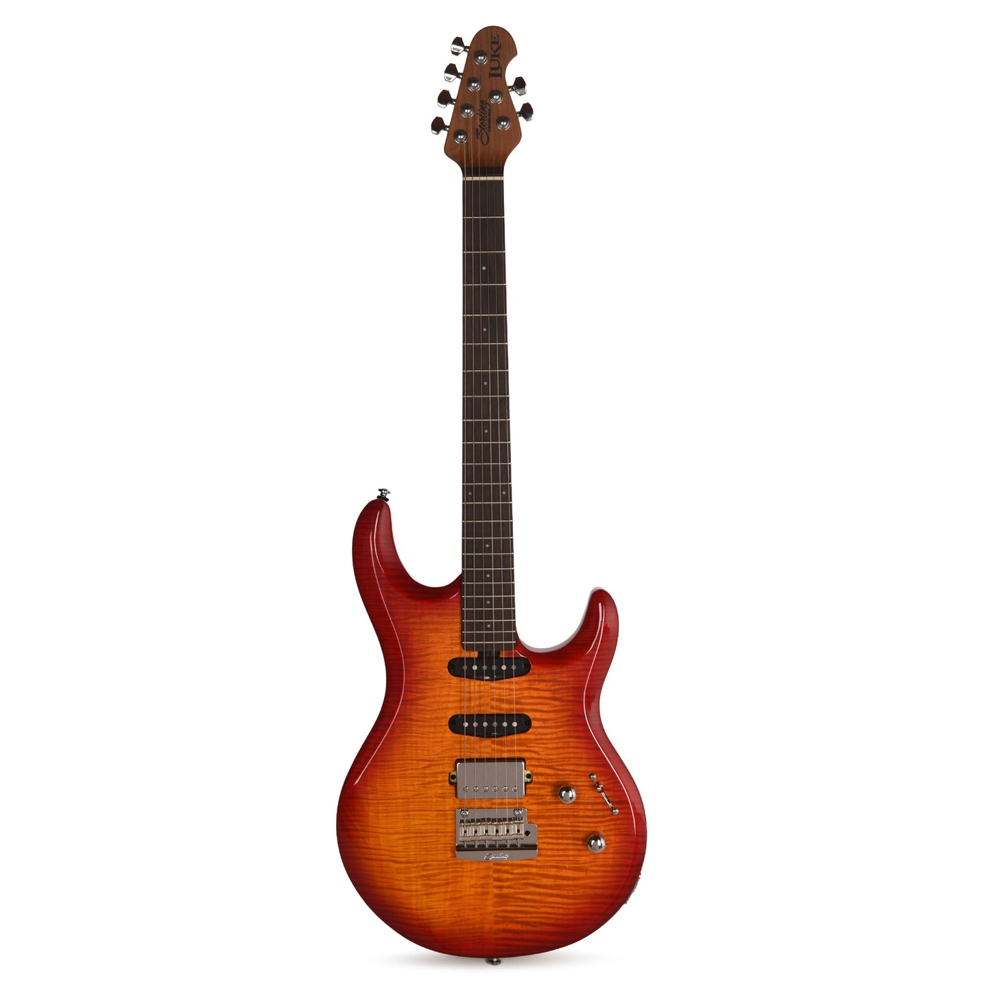 Sterling by Music Man Luke HSS Electric Guitar Heritage Cherry Burst Electric Guitars / Solid Body
