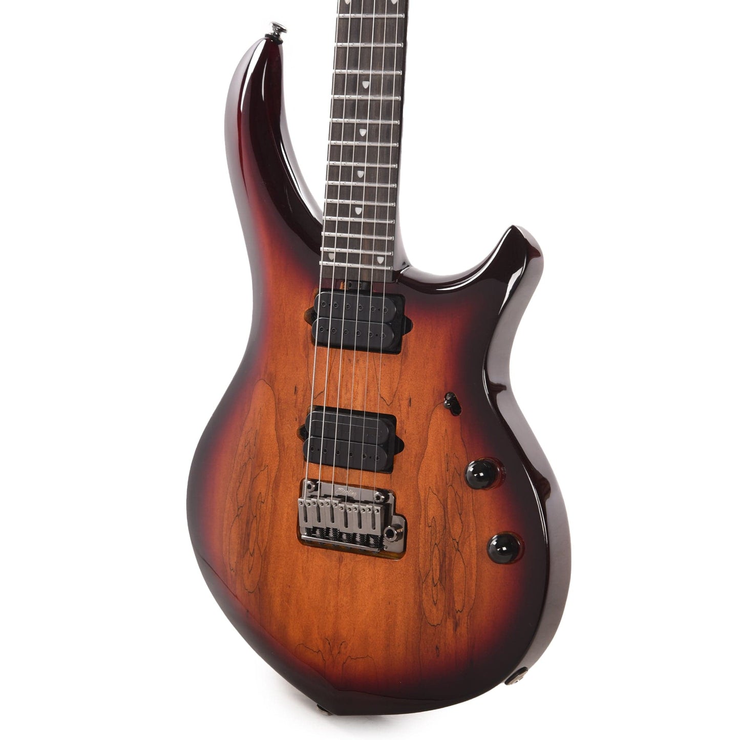 Sterling by Music Man MAJ200X John Petrucci Majesty Spalted Maple Blood Orange Burst Electric Guitars / Solid Body