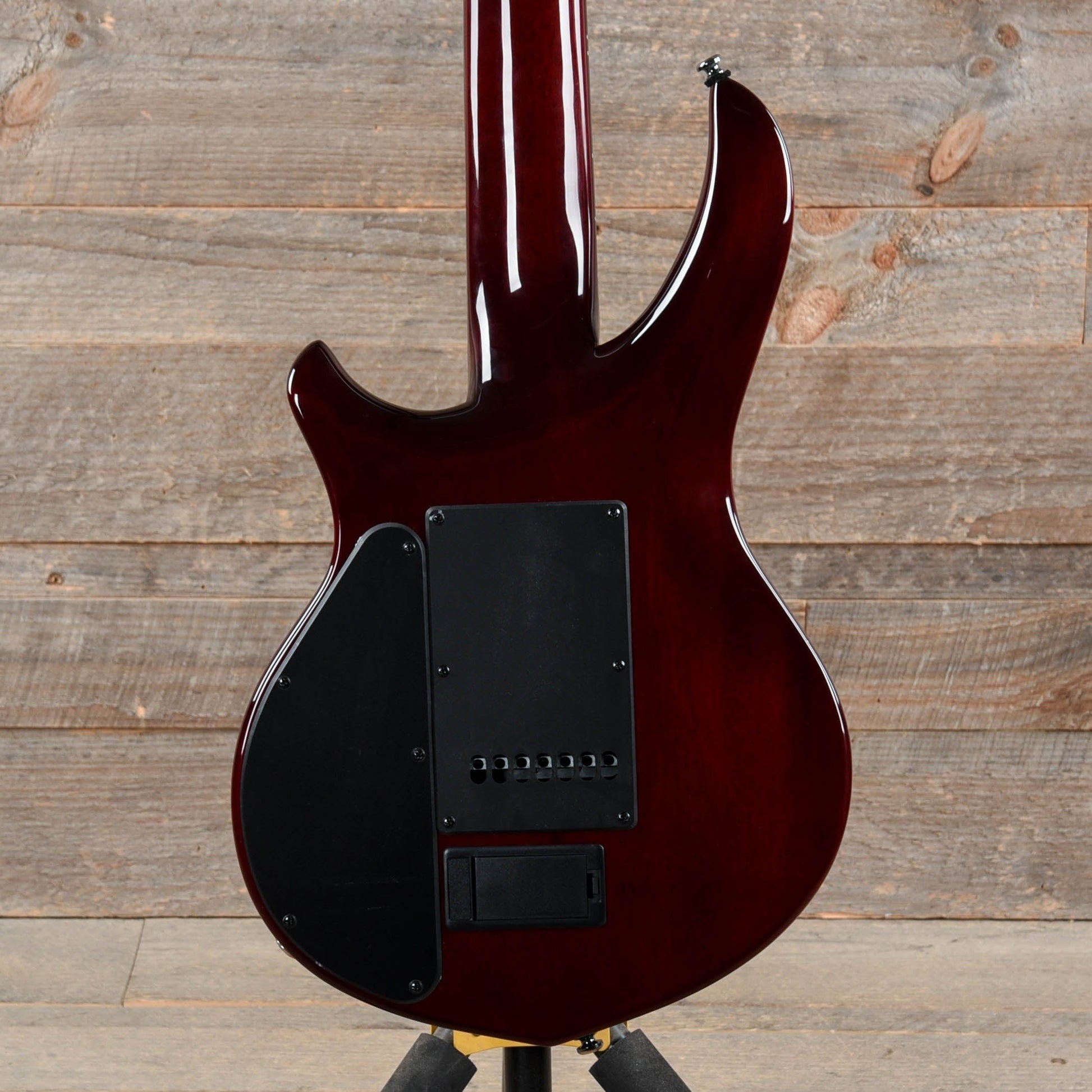 Sterling by Music Man MAJ270X John Petrucci Majesty 7-String Spalted Maple Blood Orange Burst Electric Guitars / Solid Body