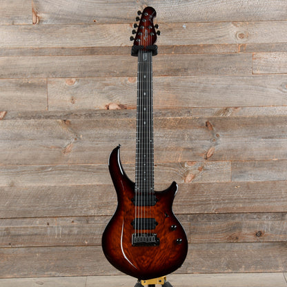 Sterling by Music Man MAJ270X John Petrucci Majesty 7-String Spalted Maple Blood Orange Burst Electric Guitars / Solid Body