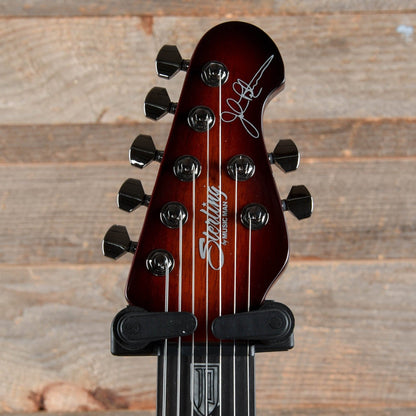 Sterling by Music Man MAJ270X John Petrucci Majesty 7-String Spalted Maple Blood Orange Burst Electric Guitars / Solid Body