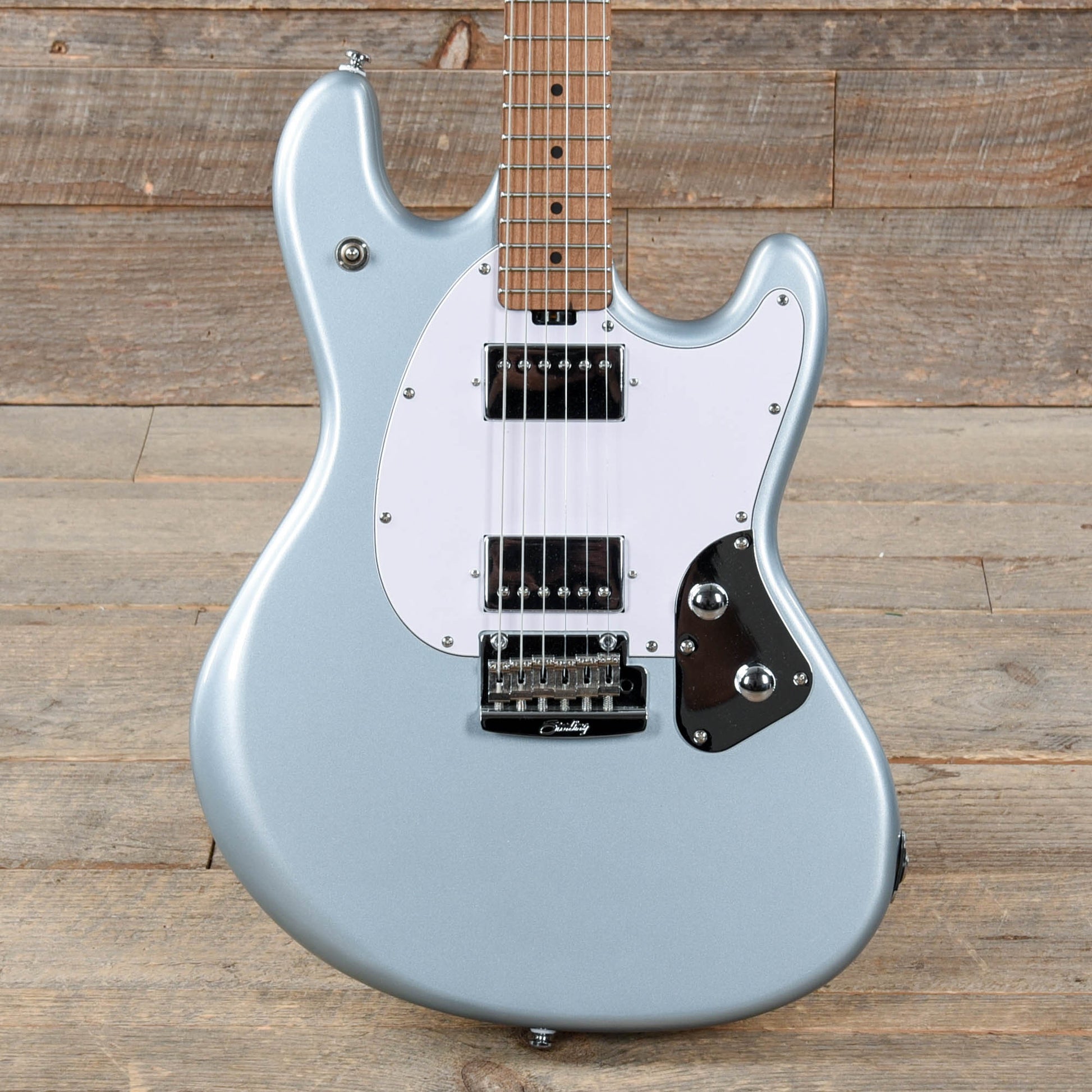 Sterling by Music Man StingRay Guitar Firemist Silver Electric Guitars / Solid Body