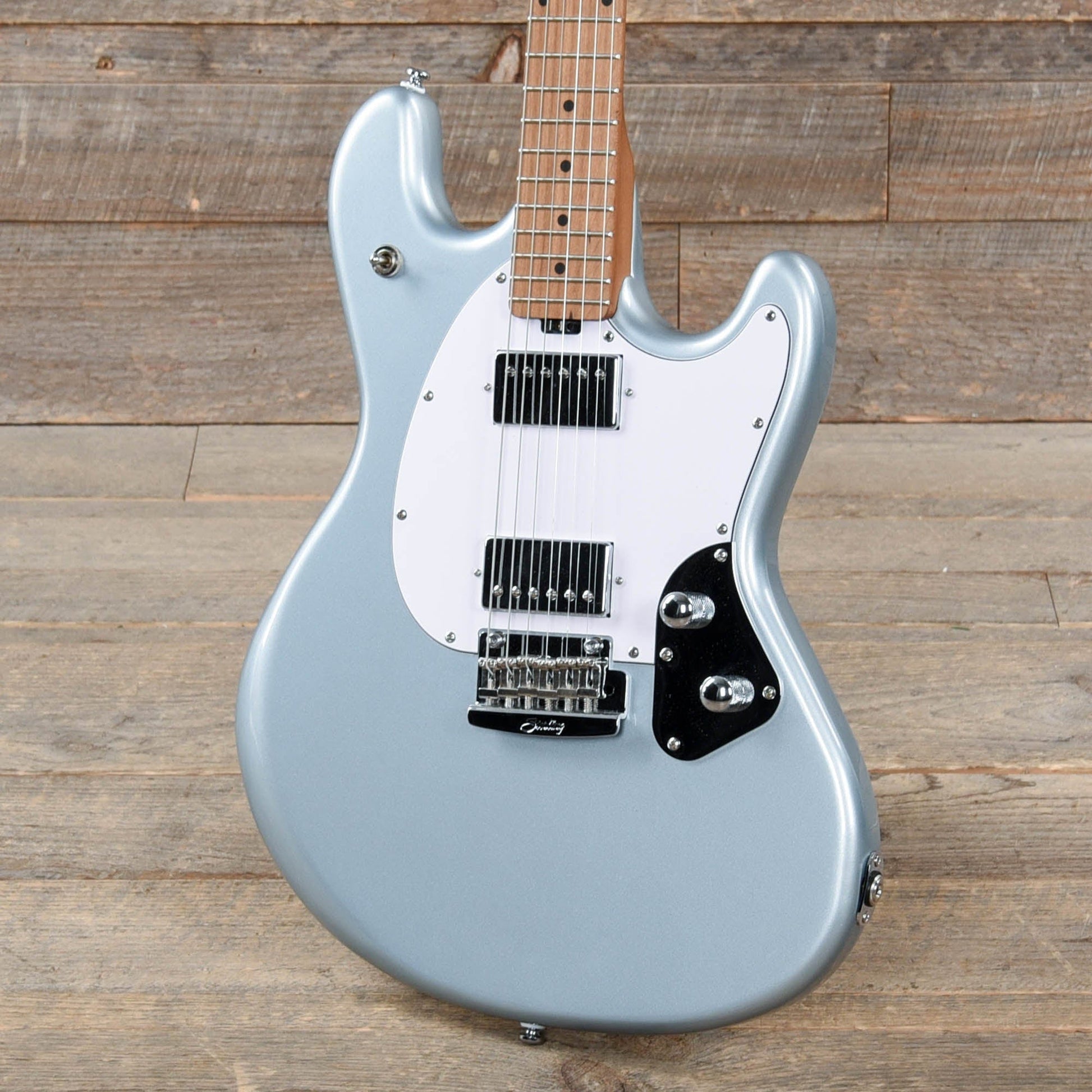 Sterling by Music Man StingRay Guitar Firemist Silver Electric Guitars / Solid Body