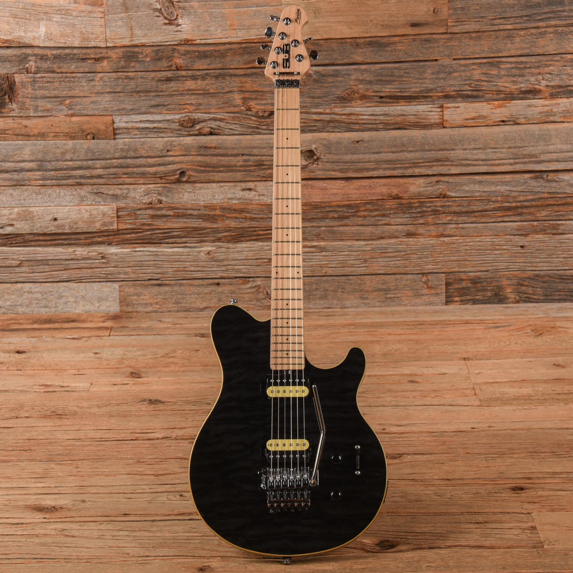 Sterling by Music Man SUB Series Axis Transparent Black Electric Guitars / Solid Body