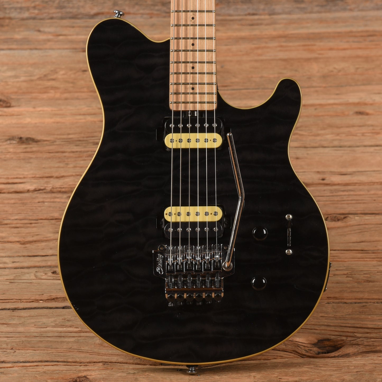 Sterling by Music Man SUB Series Axis Transparent Black Electric Guitars / Solid Body