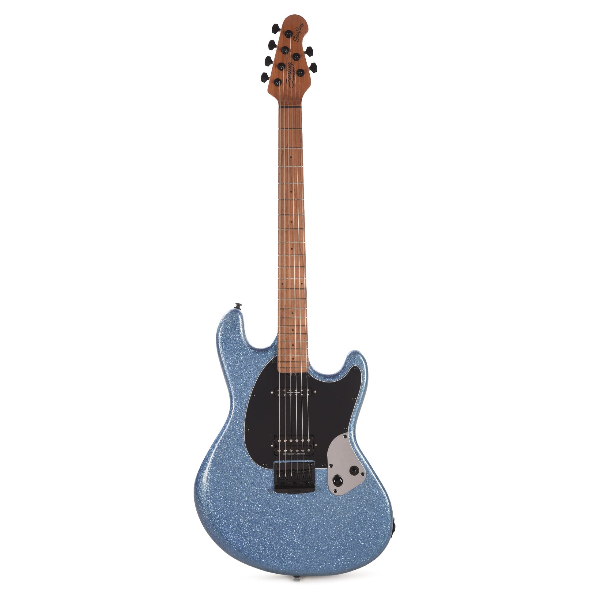 Sterling by Music Man Fluff Artist Series StingRay Guitar Amana Boat Blue Electric Guitars