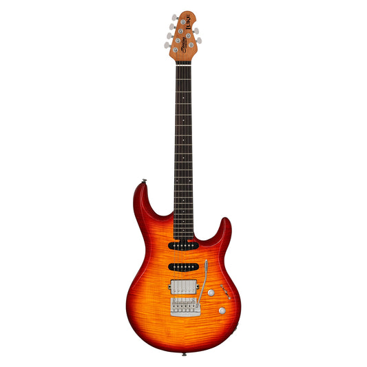 Sterling by Music Man Luke HSS Electric Guitar Heritage Cherry Burst Electric Guitars