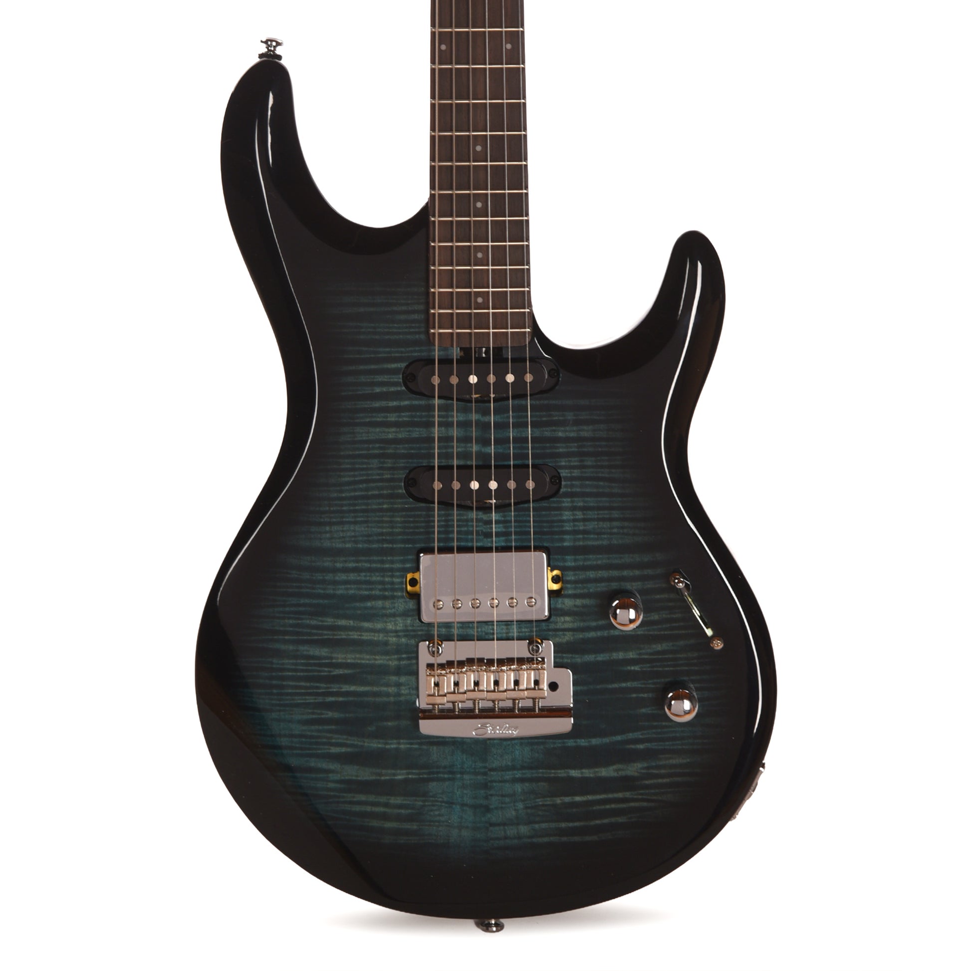 Sterling by Music Man Luke HSS Electric Guitar Yucatan Blue Electric Guitars