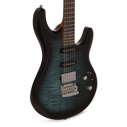 Sterling by Music Man Luke HSS Electric Guitar Yucatan Blue Electric Guitars