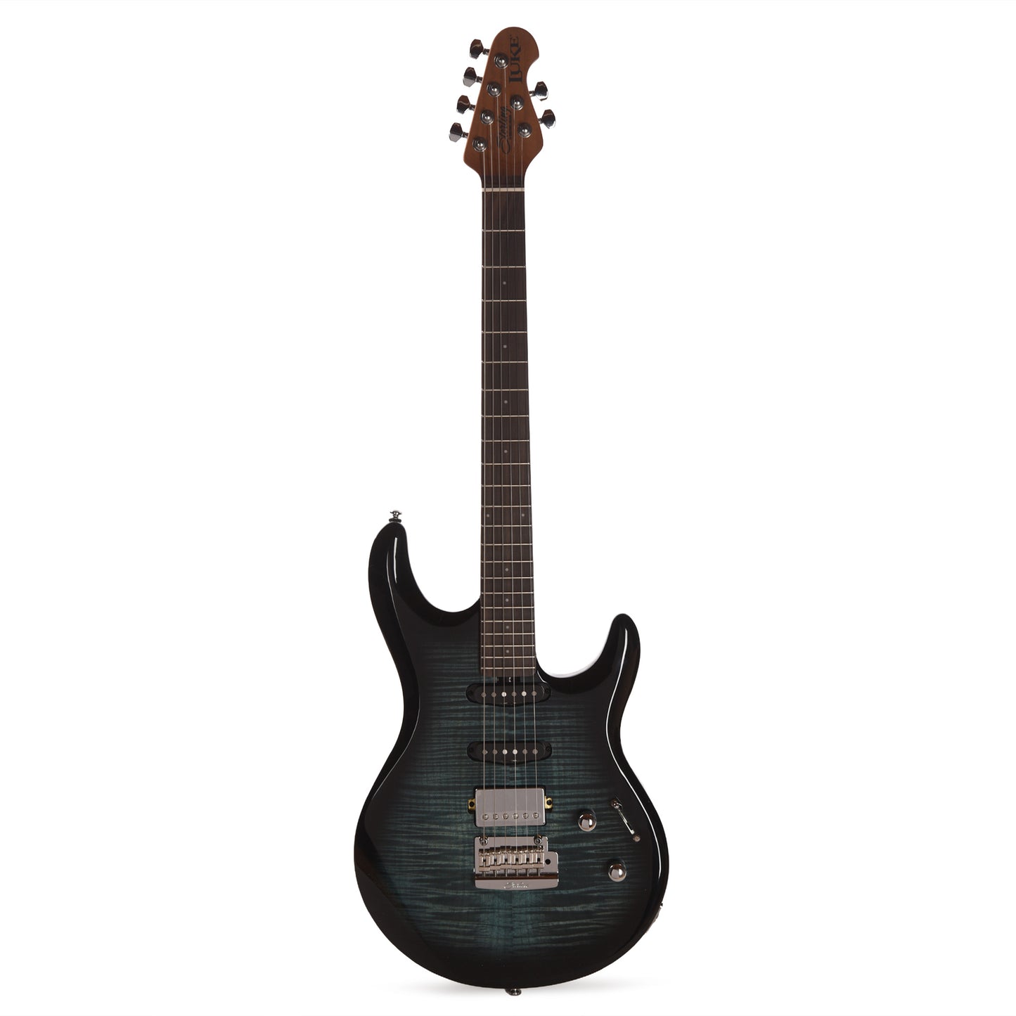 Sterling by Music Man Luke HSS Electric Guitar Yucatan Blue Electric Guitars