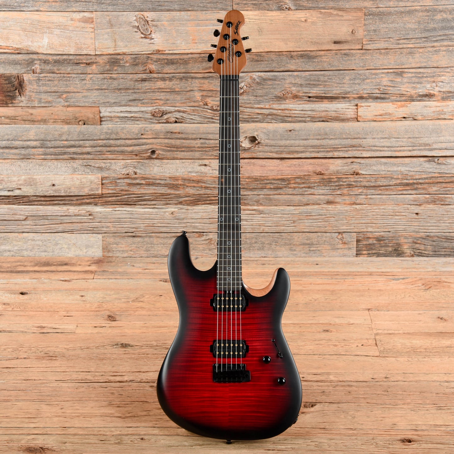 Sterling by Music Man Rabea Massaad Artist Series Sabre Blood Flame Burst Electric Guitars