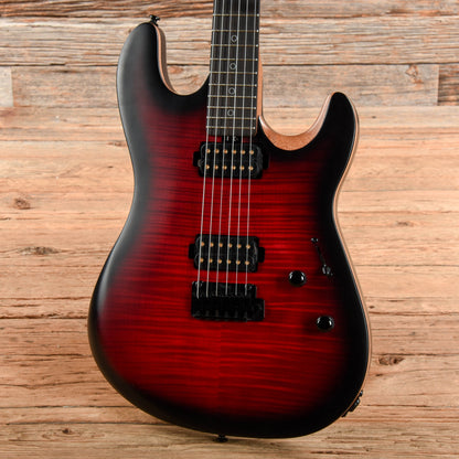 Sterling by Music Man Rabea Massaad Artist Series Sabre Blood Flame Burst Electric Guitars