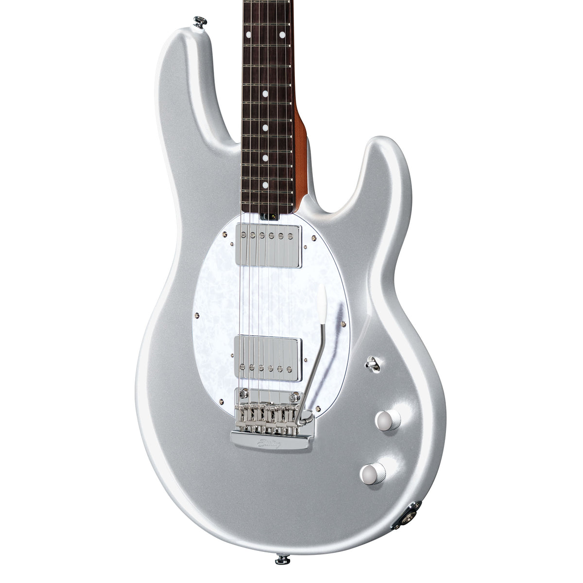 Sterling by Music Man StingRay II Guitar Silver Electric Guitars
