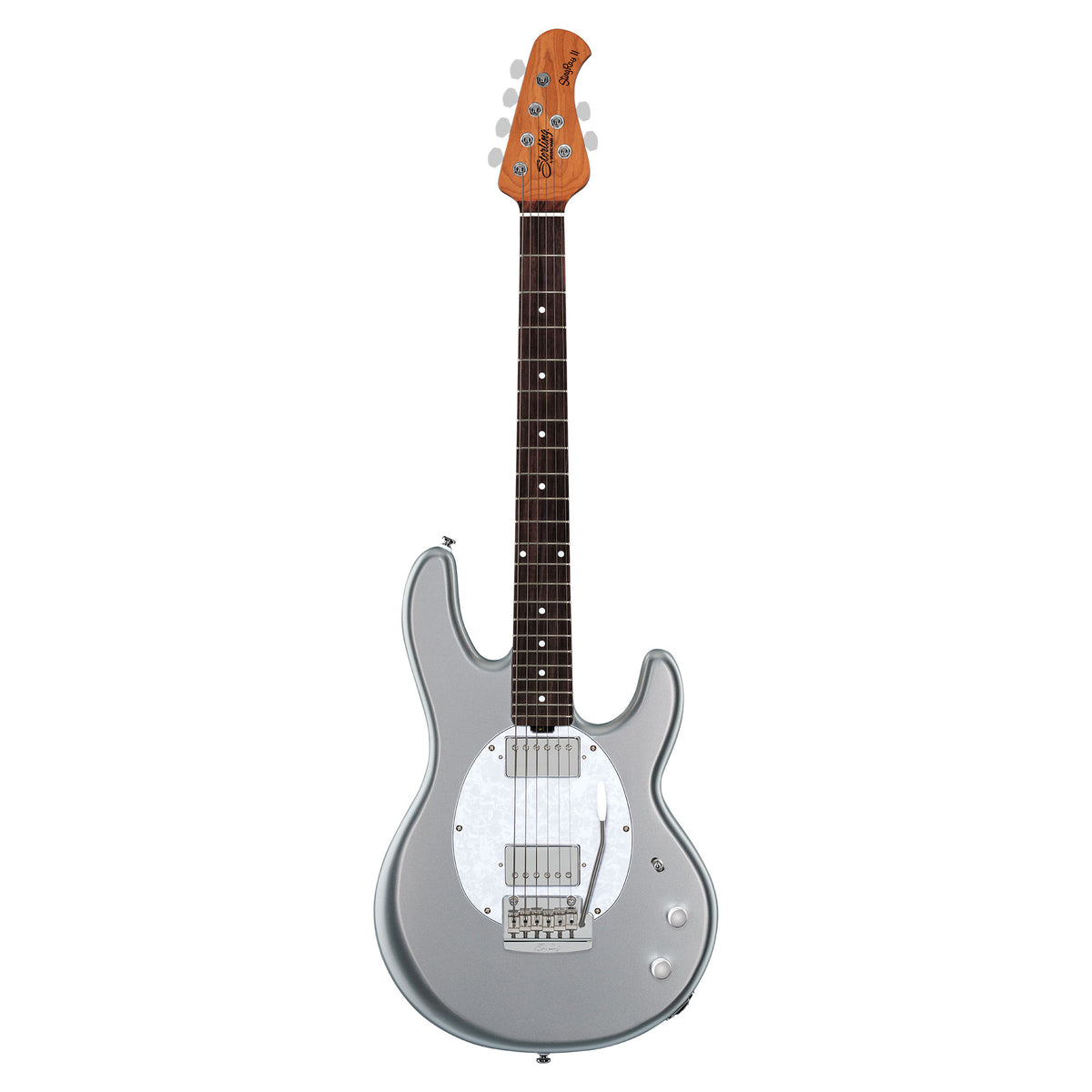 Sterling by Music Man StingRay II Guitar Silver Electric Guitars