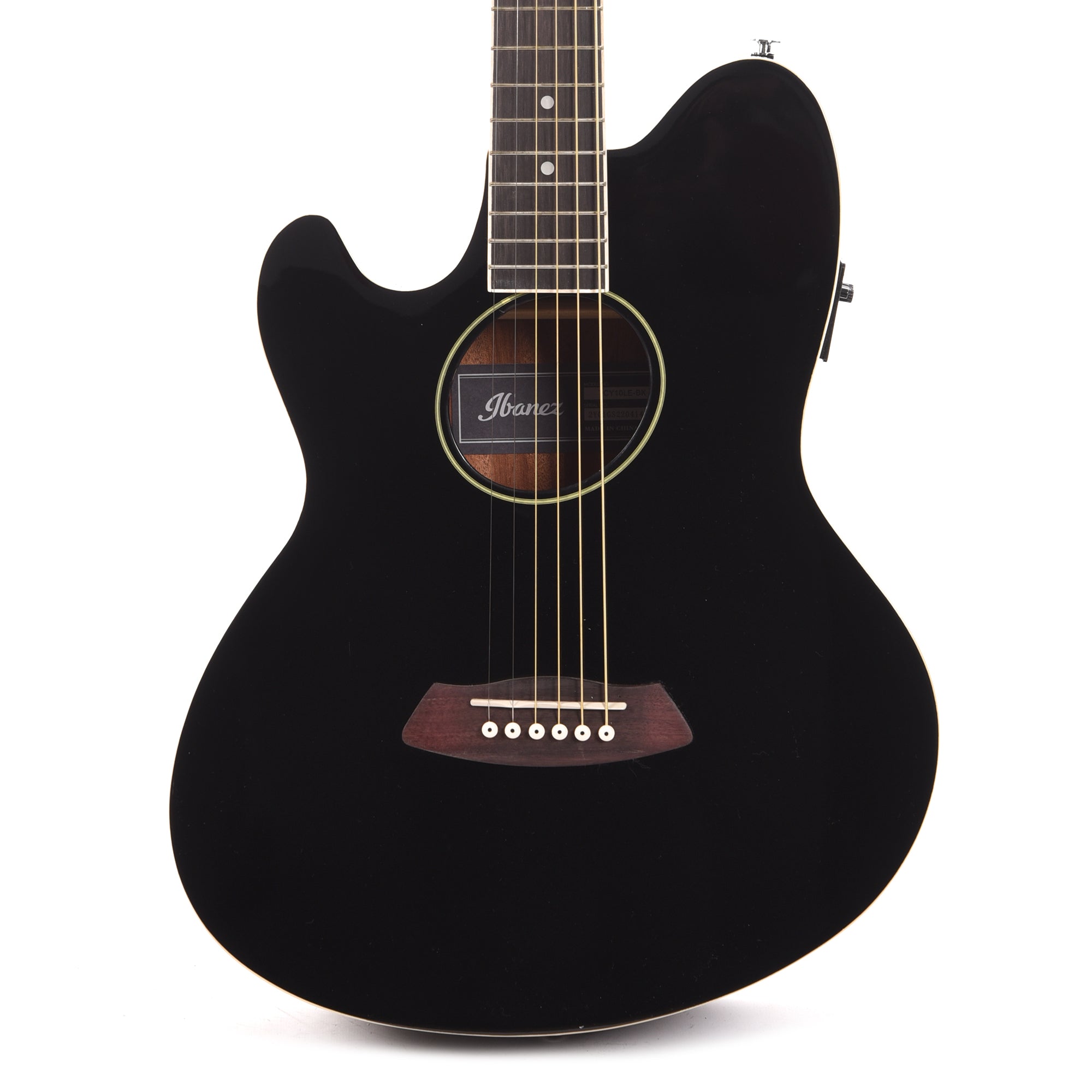 Ibanez TCY10LEBK Talman Acoustic-Electric Spruce/Sapele Black High Gloss LEFTY