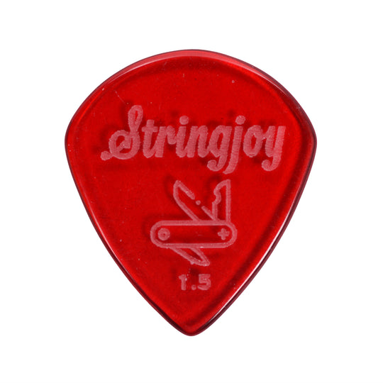 Stringjoy 1.5mm Pocketknife Acrylic Picks 2-Pack Accessories / Picks