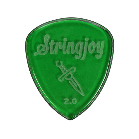 Stringjoy 2.0mm Dagger Acrylic Picks 2-Pack Accessories / Picks