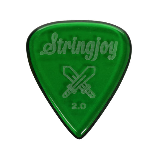 Stringjoy 2.0mm Longsword Acrylic Picks 2-Pack Accessories / Picks