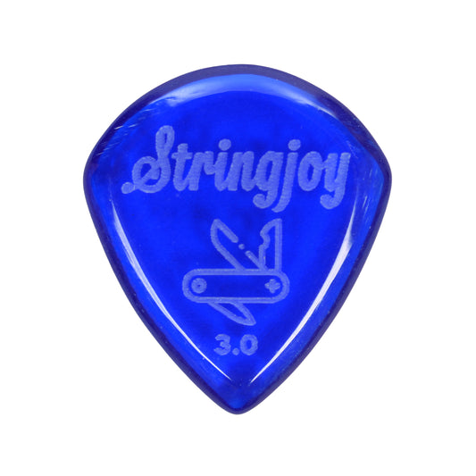 Stringjoy 3.0mm Pocketknife Acrylic Picks 2-Pack Accessories / Picks