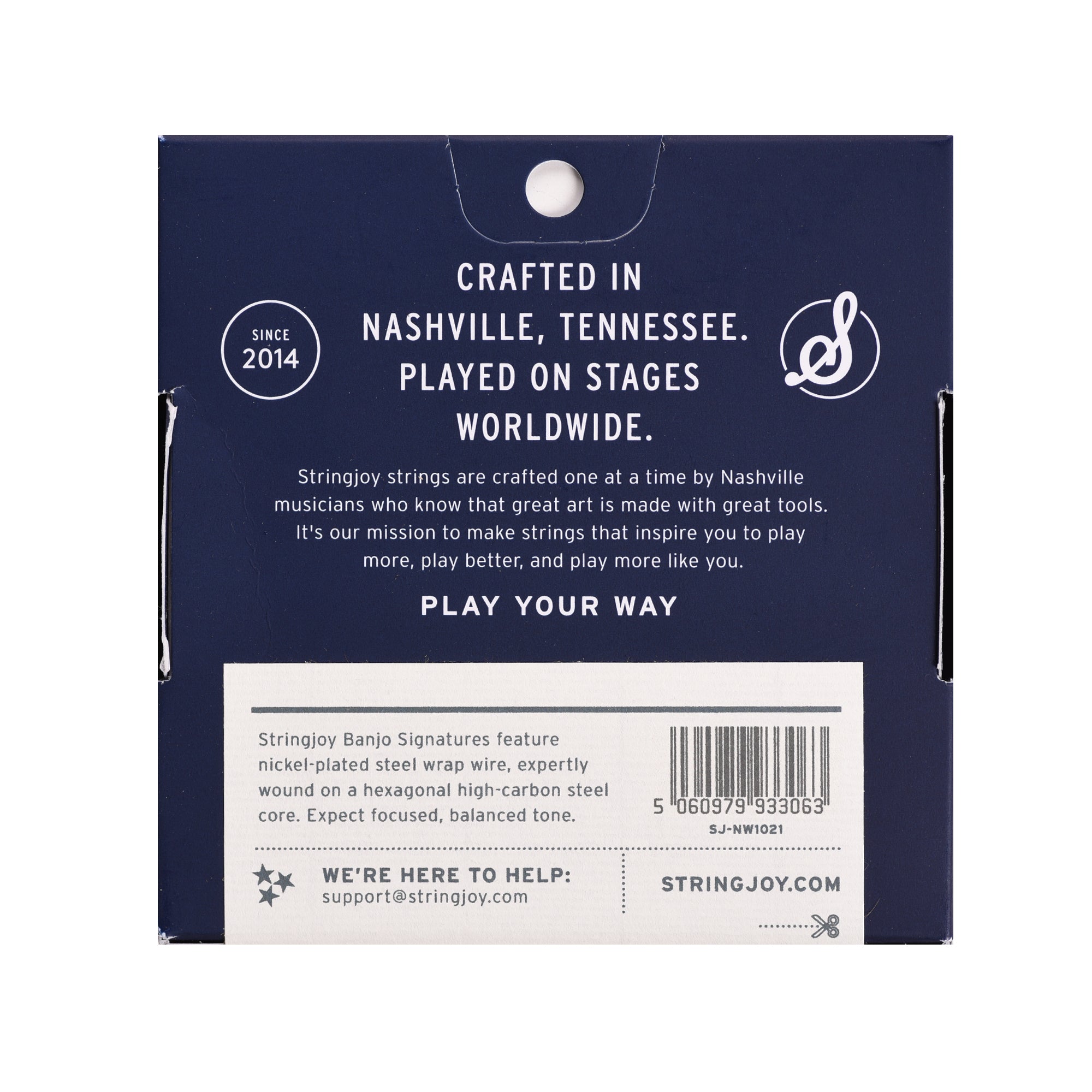 Stringjoy Signatures Custom Light Gauge 10-21 5-String Nickel Wound Banjo Strings Accessories / Strings / Banjo Strings