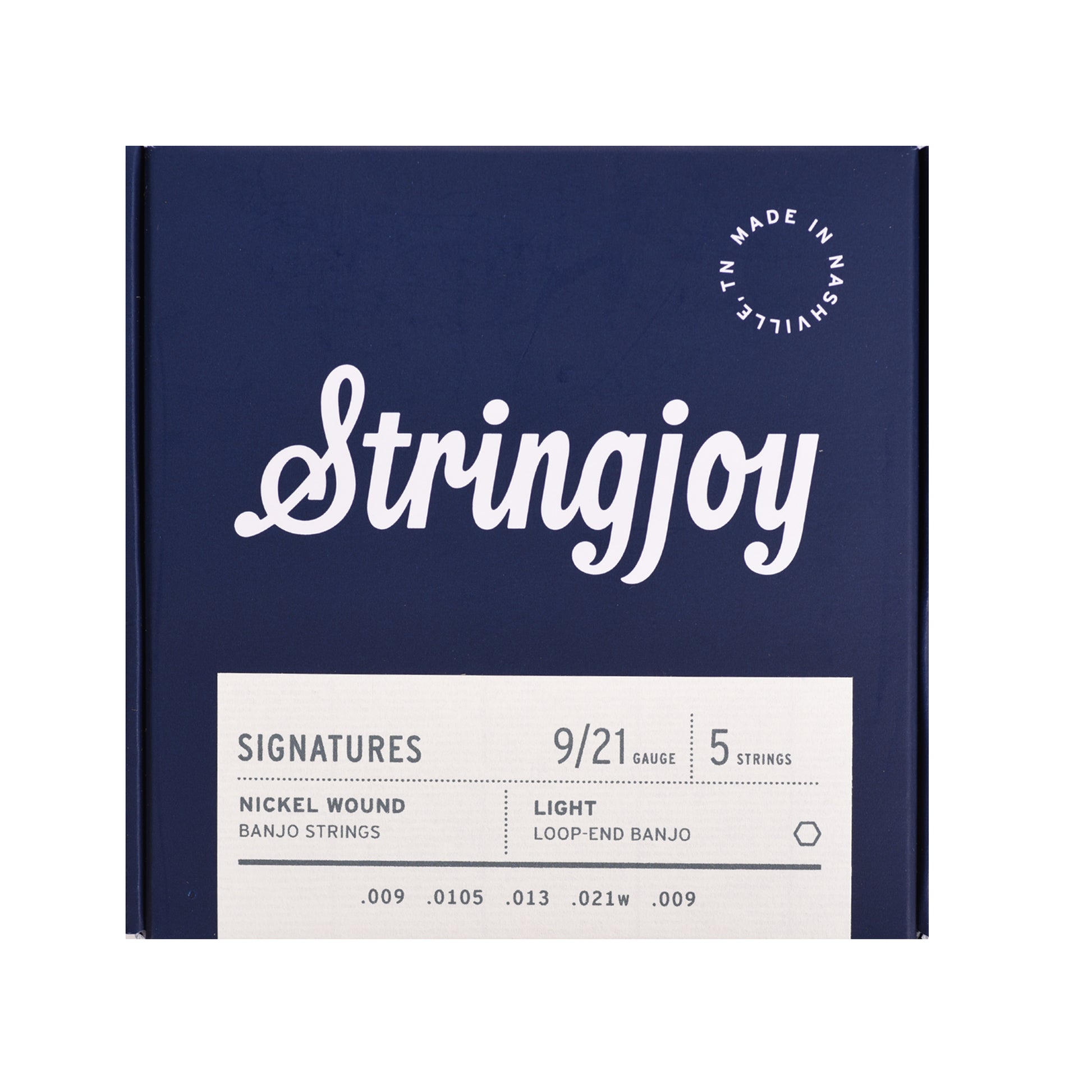 Stringjoy Signatures Light Gauge 9-21 5-String Nickel Wound Banjo Strings Accessories / Strings / Banjo Strings