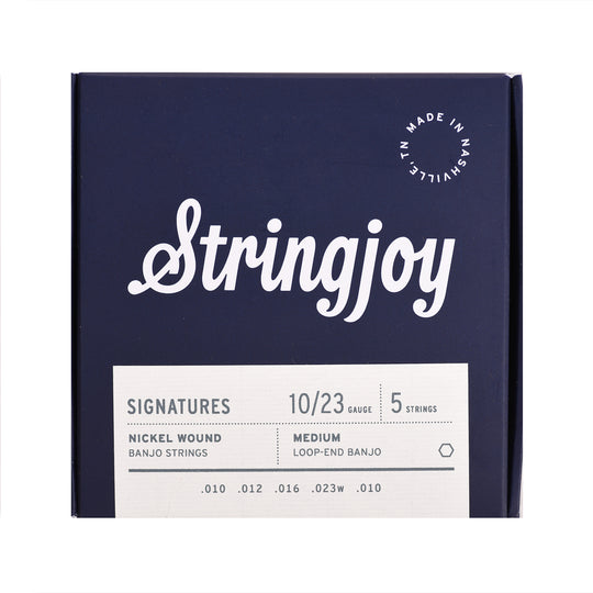 Stringjoy Signatures Medium Gauge 10-23 5-String Nickel Wound Banjo Strings Accessories / Strings / Banjo Strings