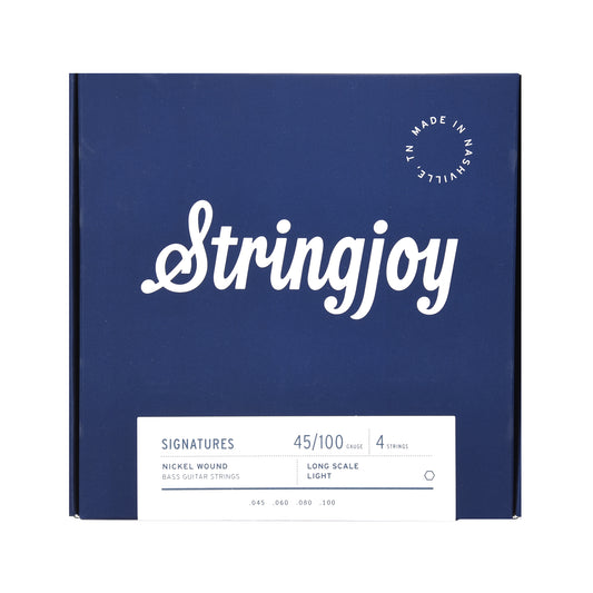 Stringjoy 4-String Electric Bass Light Gauge Long Scale 45-100 Accessories / Strings / Bass Strings