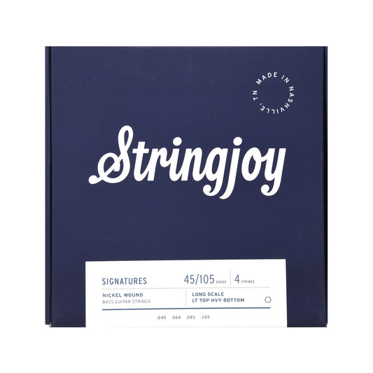 Stringjoy 4-String Electric Bass Light Top / Heavy Bottom Gauge Long Scale 45-105 Accessories / Strings / Bass Strings