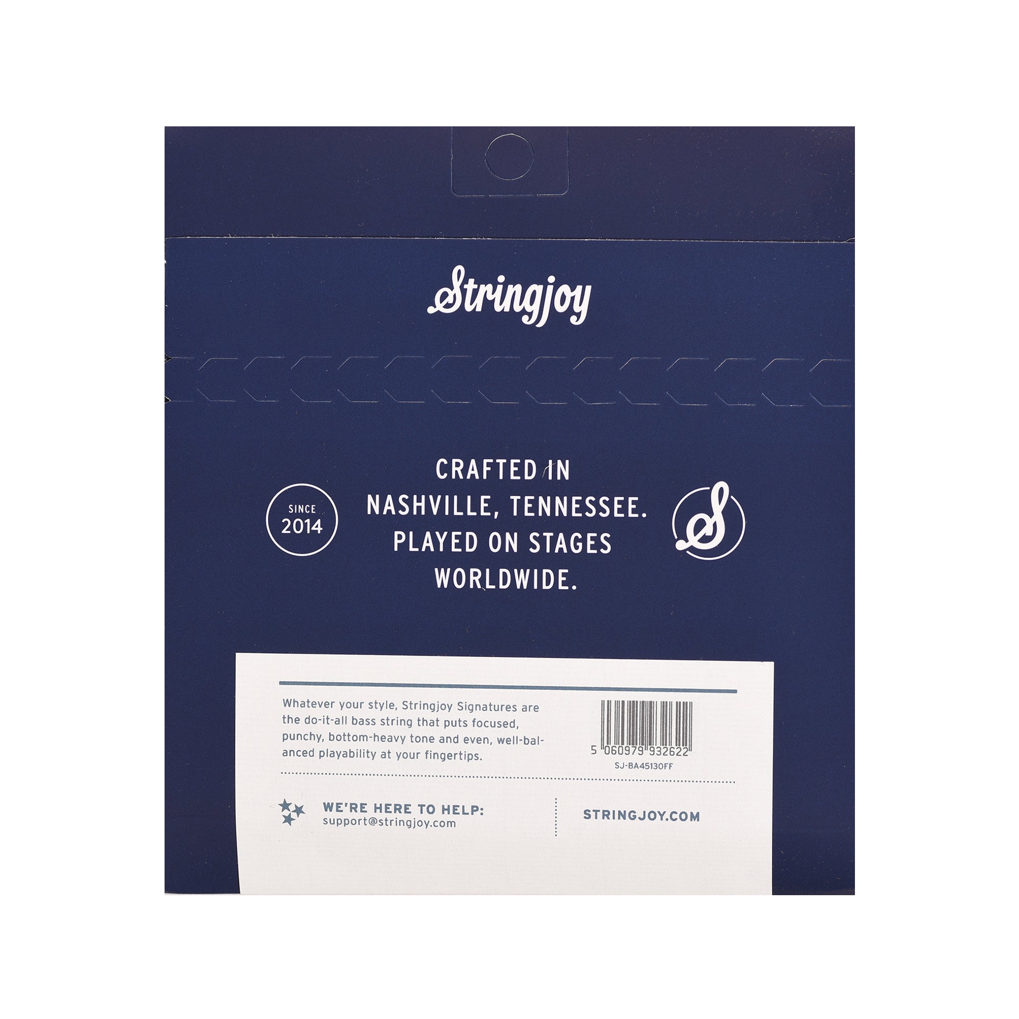 Stringjoy Signatures Light Gauge 45-130 5-String Fanned Fret Scale Nickel Wound Bass Guitar Strings Accessories / Strings / Bass Strings