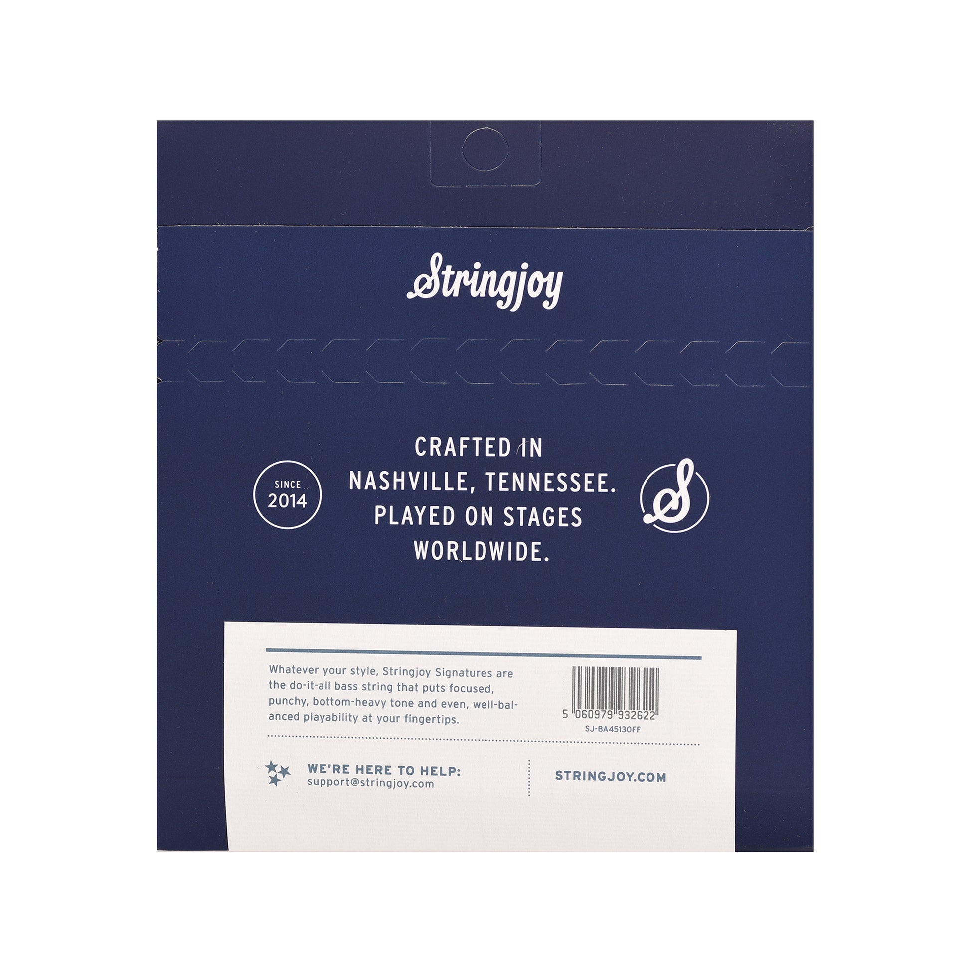 Stringjoy Signatures Light Gauge 45-130 5-String Fanned Fret Scale Nickel Wound Bass Guitar Strings Accessories / Strings / Bass Strings