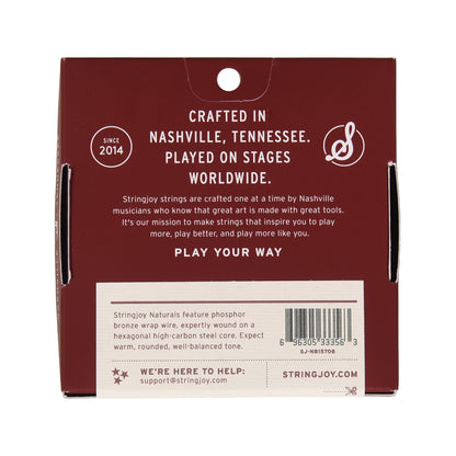 Stringjoy Naturals Baritone Gauge 15-70 8-String Phosphor Bronze Acoustic Guitar Strings Accessories / Strings / Guitar Strings