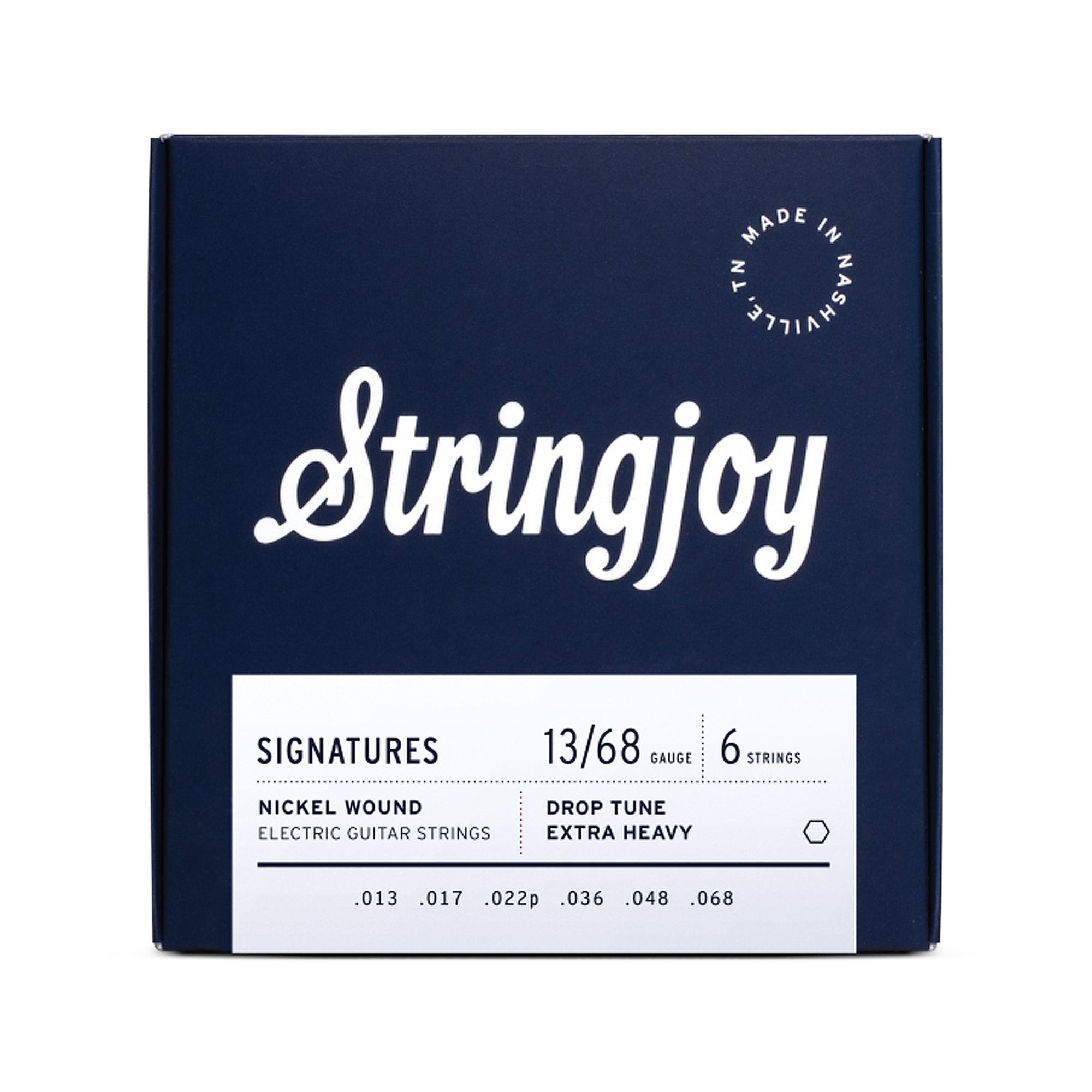 Stringjoy Signatures Drop Tune Extra Heavy Gauge 13-68 Nickel Wound Electric Guitar Strings Accessories / Strings / Guitar Strings
