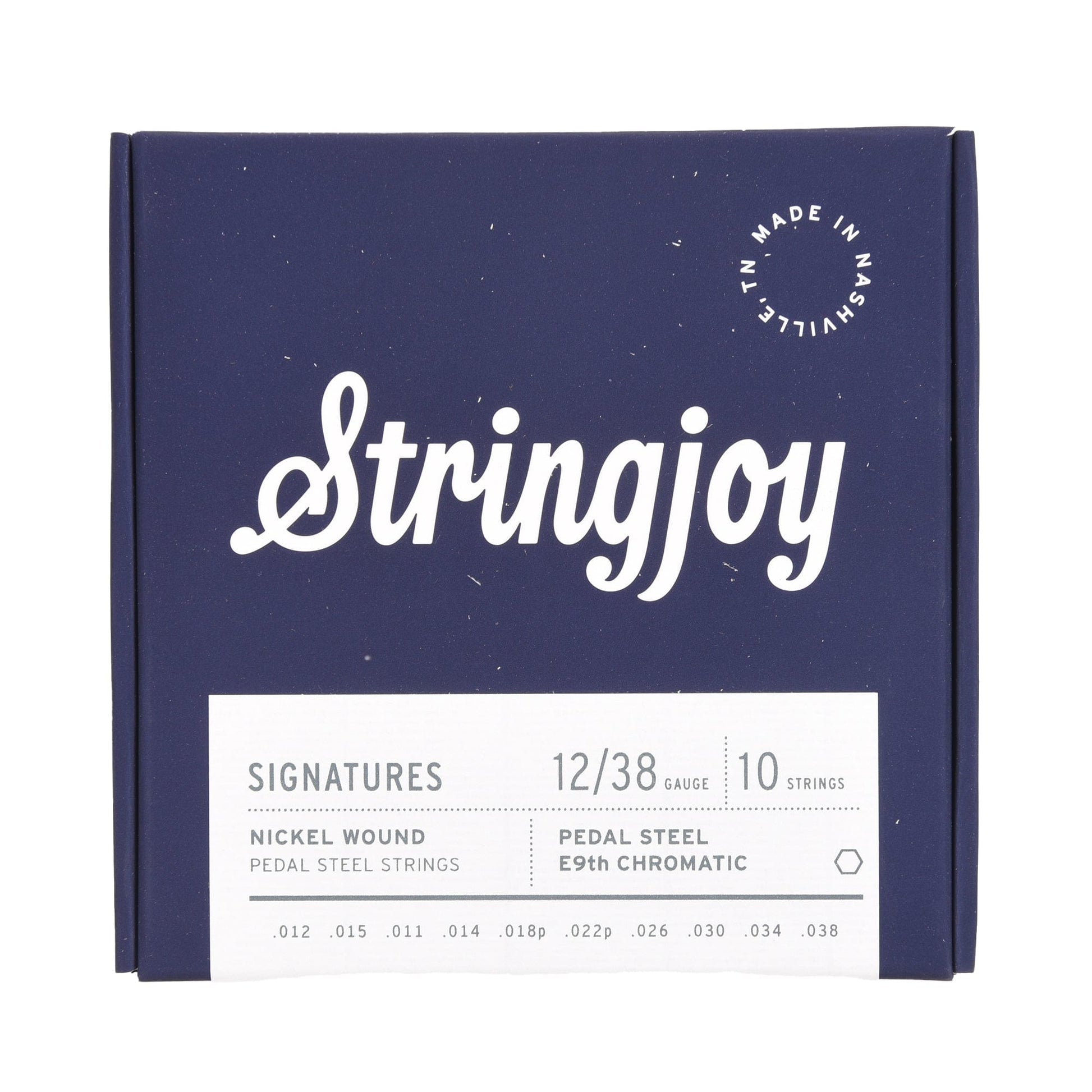 Stringjoy Signatures Pedal Steel E9th 12-38 Nickel Wound Strings Accessories / Strings / Guitar Strings
