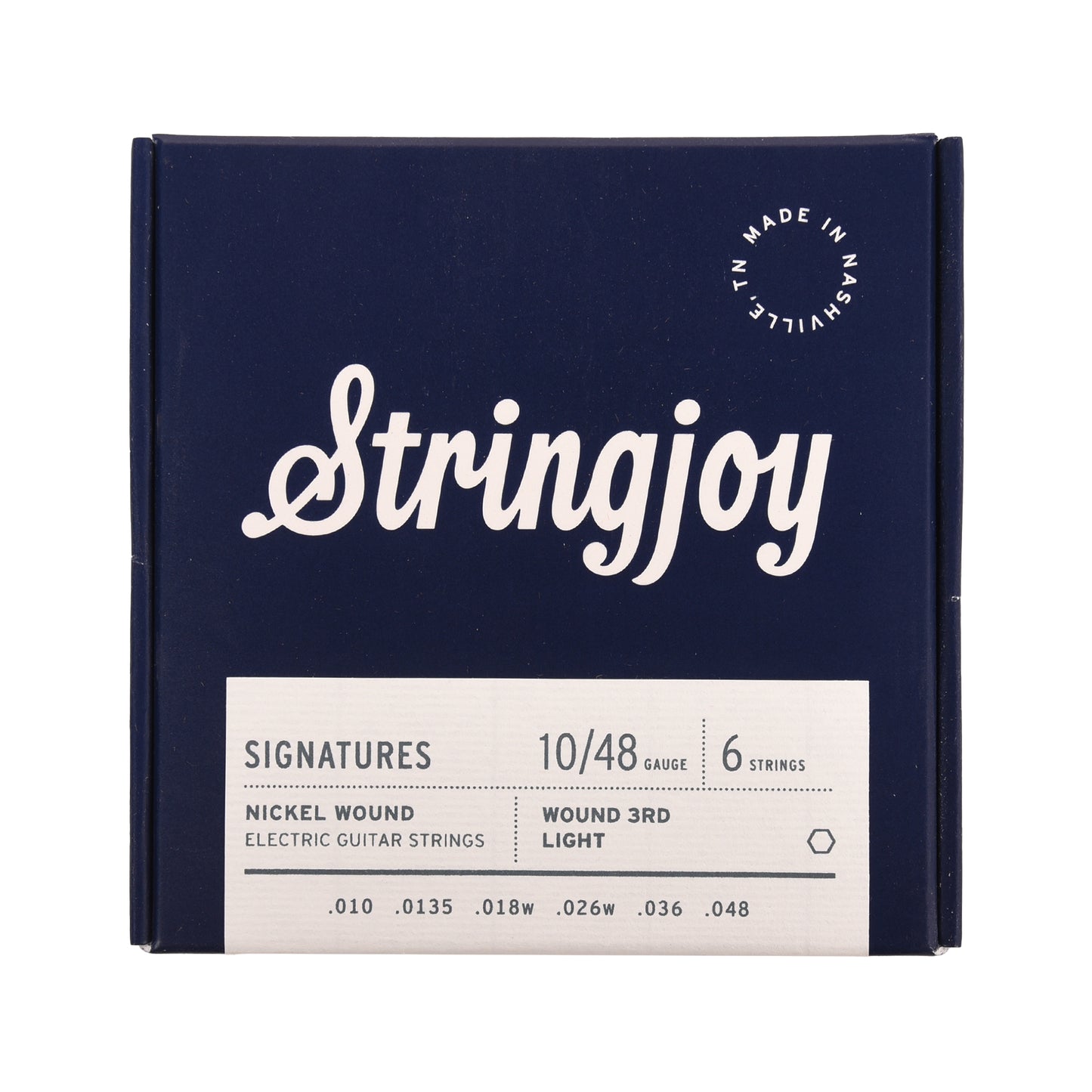 Stringjoy Signatures Wound 3rd Light Gauge 10-48 Nickel Wound Electric Guitar Strings Accessories / Strings / Guitar Strings