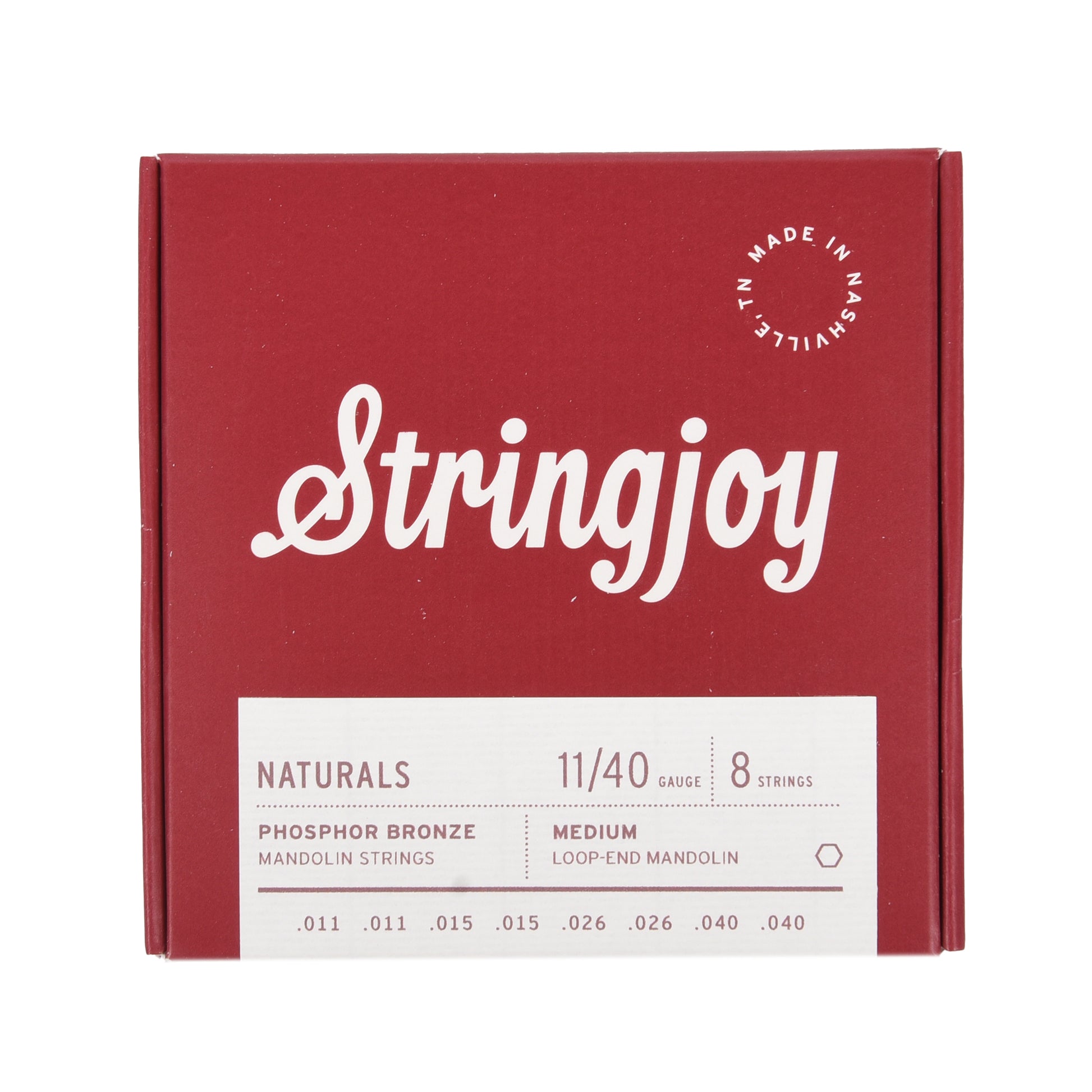 Stringjoy Naturals Medium Gauge 11-40 Phosphor Bronze Mandolin Strings Accessories / Strings / Other Strings