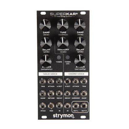 Strymon SuperKar+ 32 Voice String Synthesis Euroack Module Eurorack