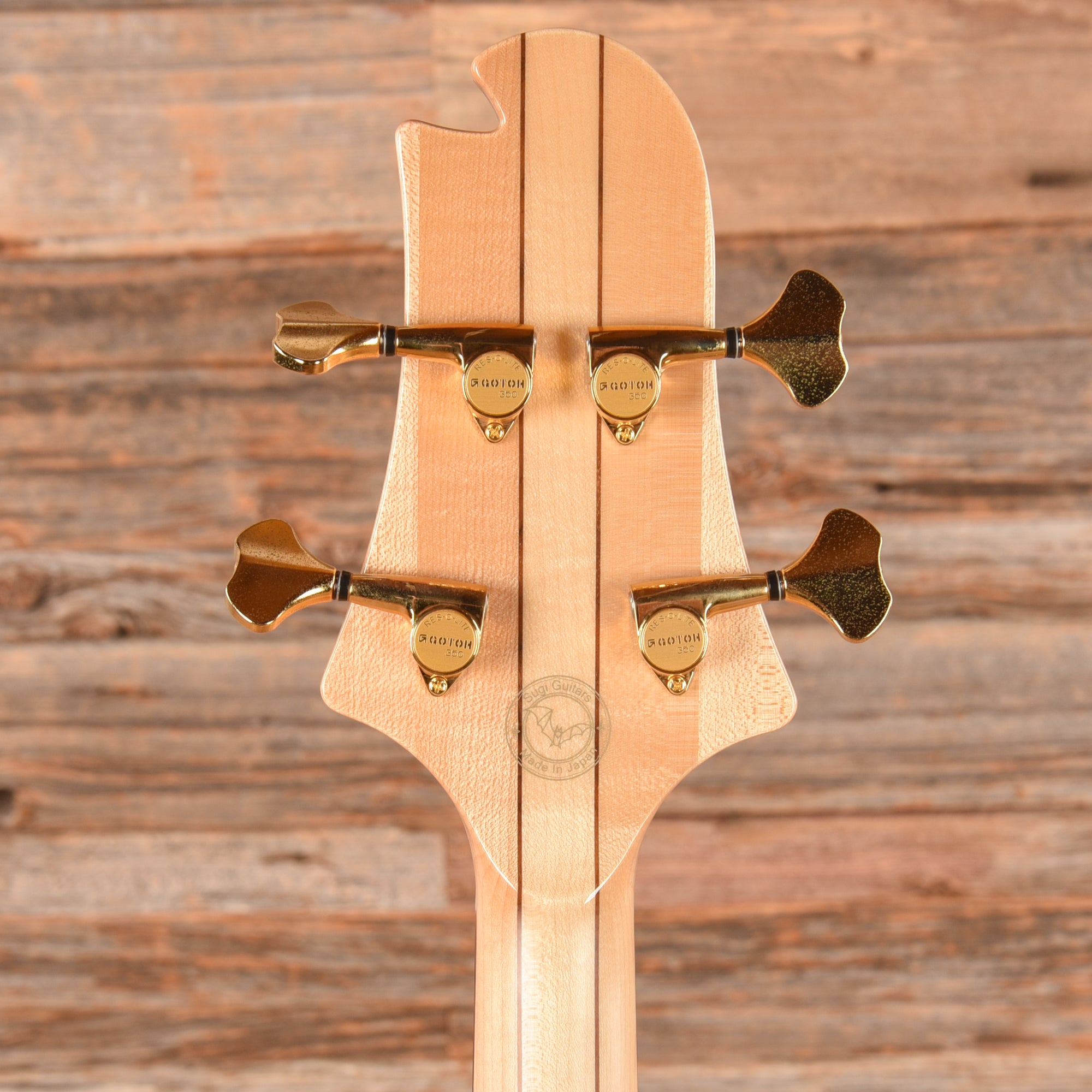 Sugi NB4C Poplar Burl Blue 2021 Bass Guitars / 4-String