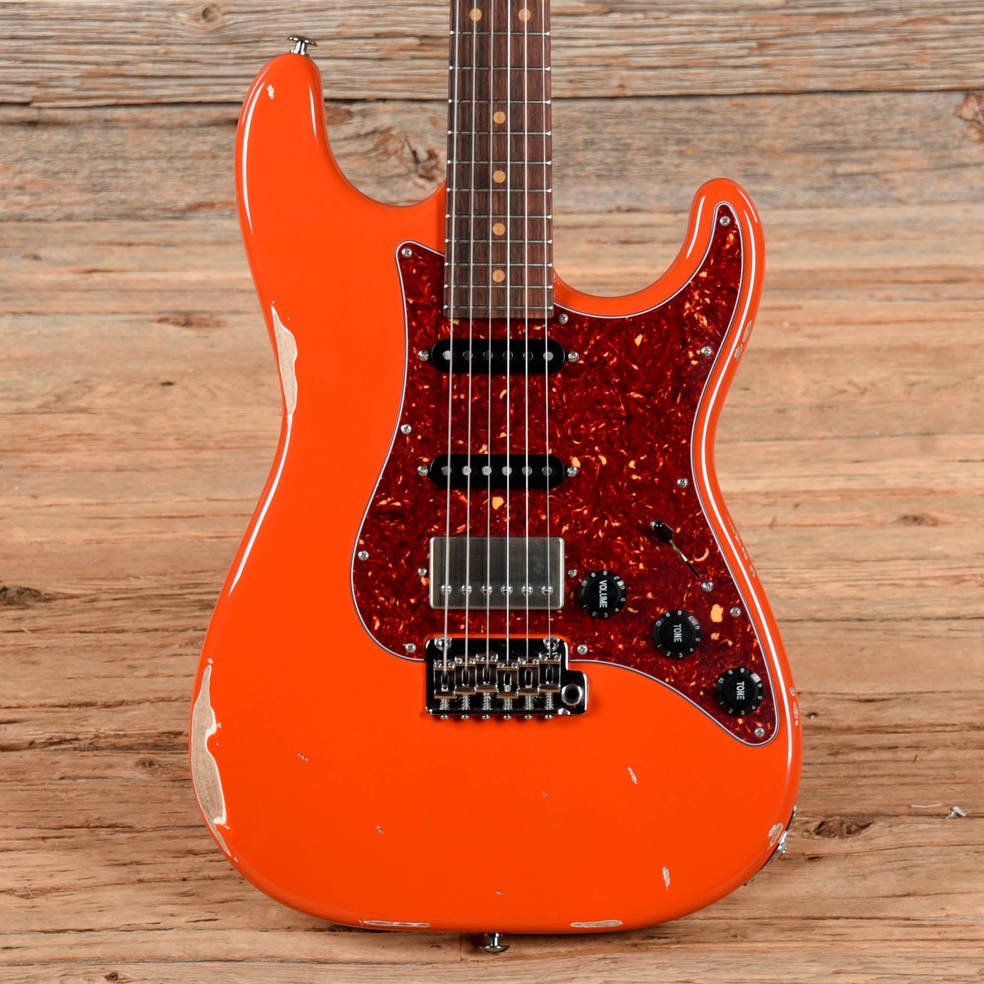 Suhr Classic S Antique HSS Roasted Fiesta Orange Electric Guitars / Solid Body