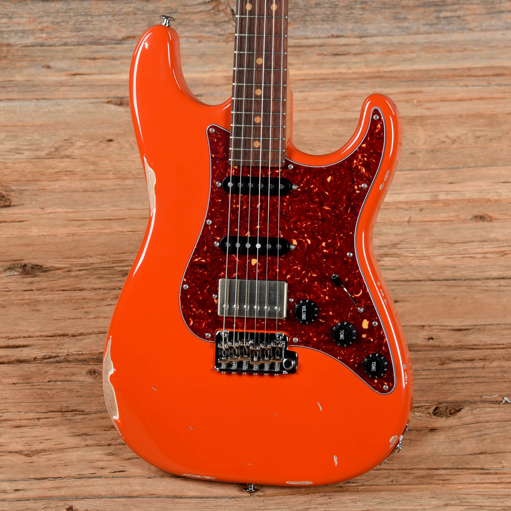 Suhr Classic S Antique HSS Roasted Fiesta Orange Electric Guitars / Solid Body