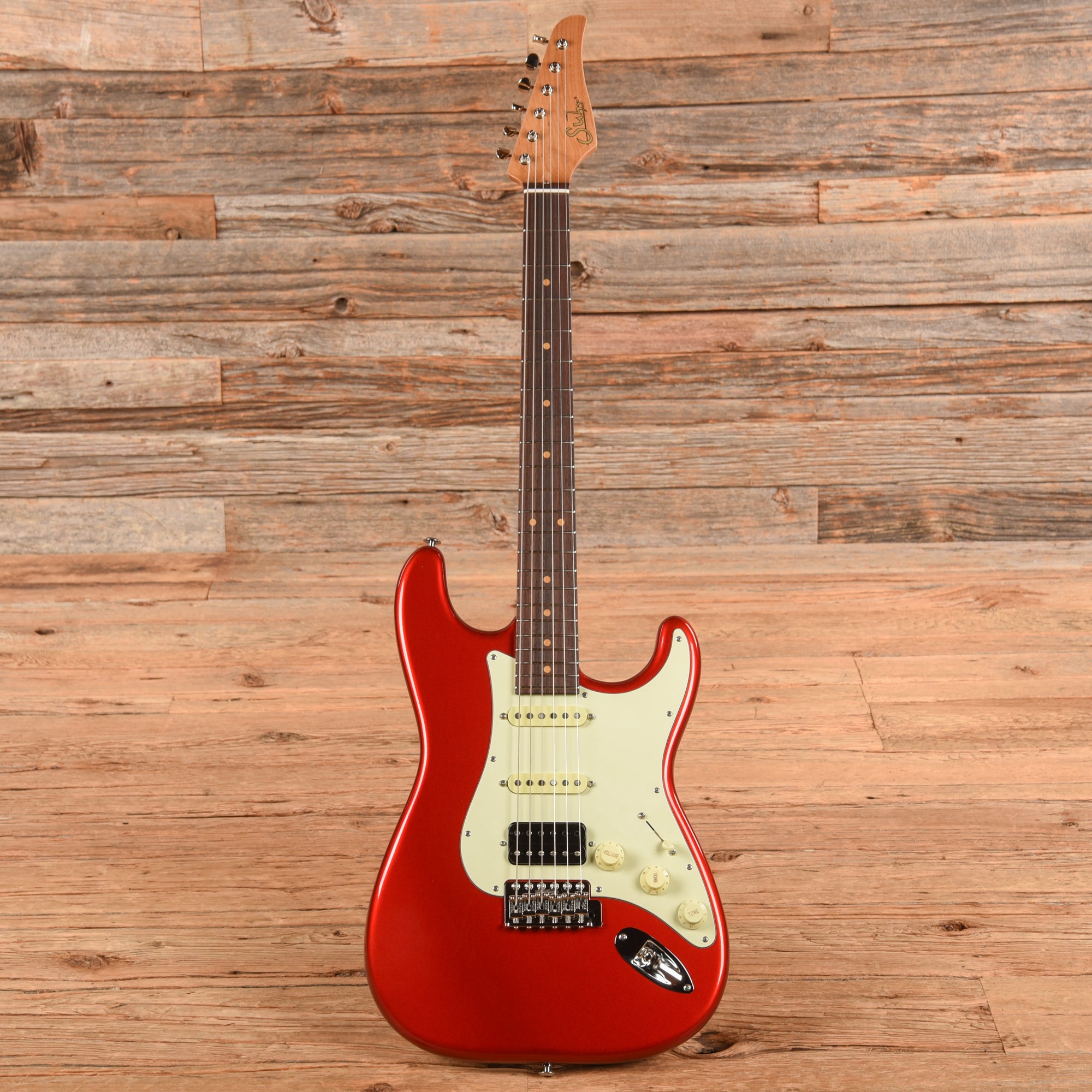 Suhr Classic S HSS Candy Apple Red Antique Electric Guitars / Solid Body