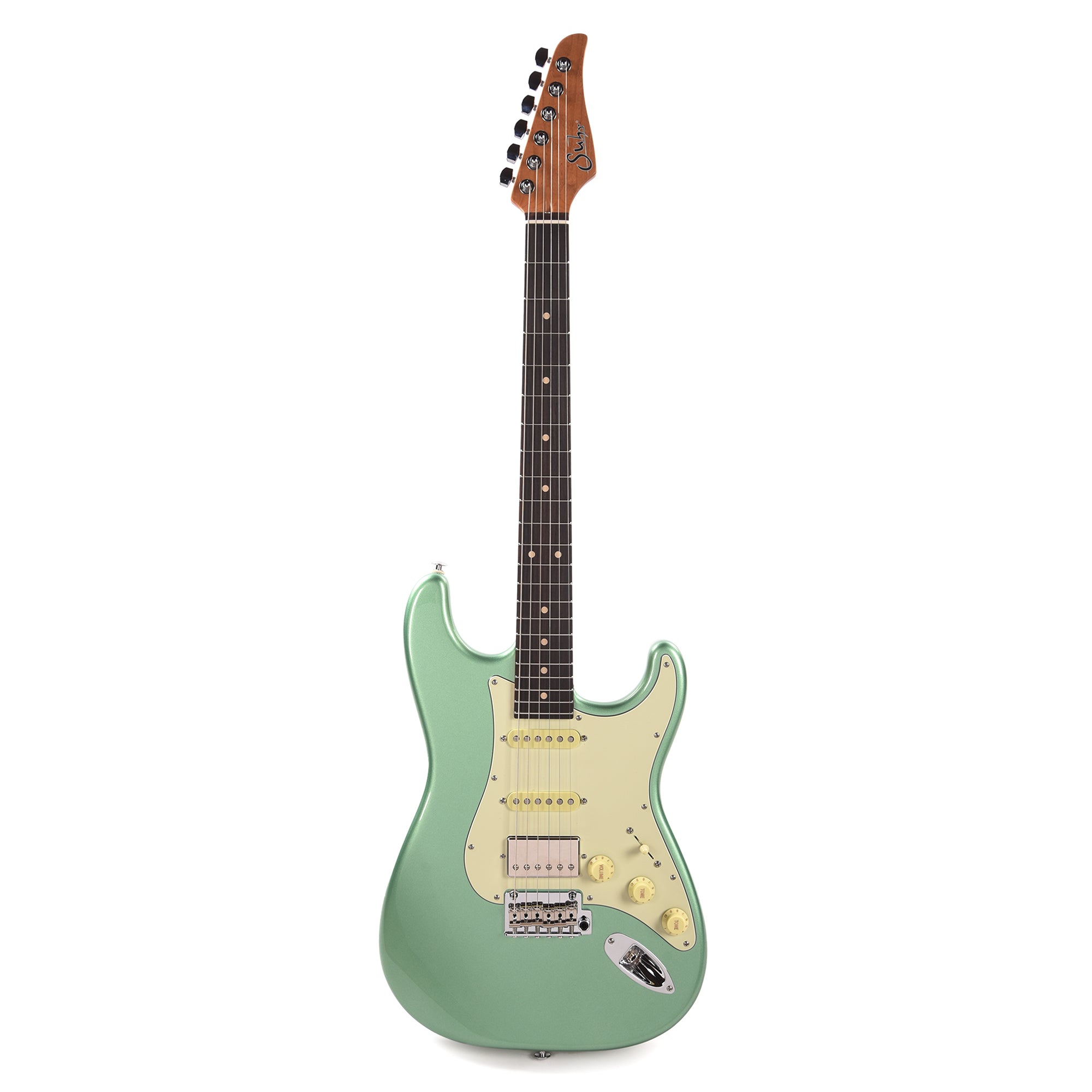 Suhr Custom Classic S HSS Cactus Green Metallic w/Roasted Maple Neck Electric Guitars / Solid Body