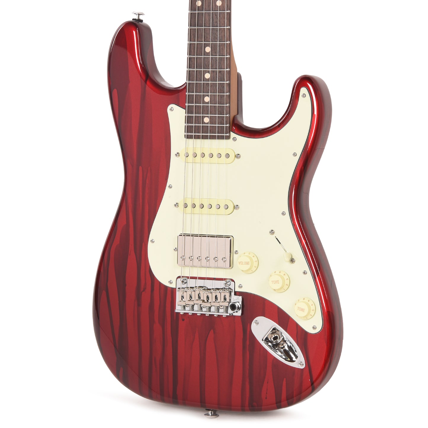 Suhr Custom Classic S HSS Candy Apple Red Drip w/Roasted Maple Neck Electric Guitars / Solid Body
